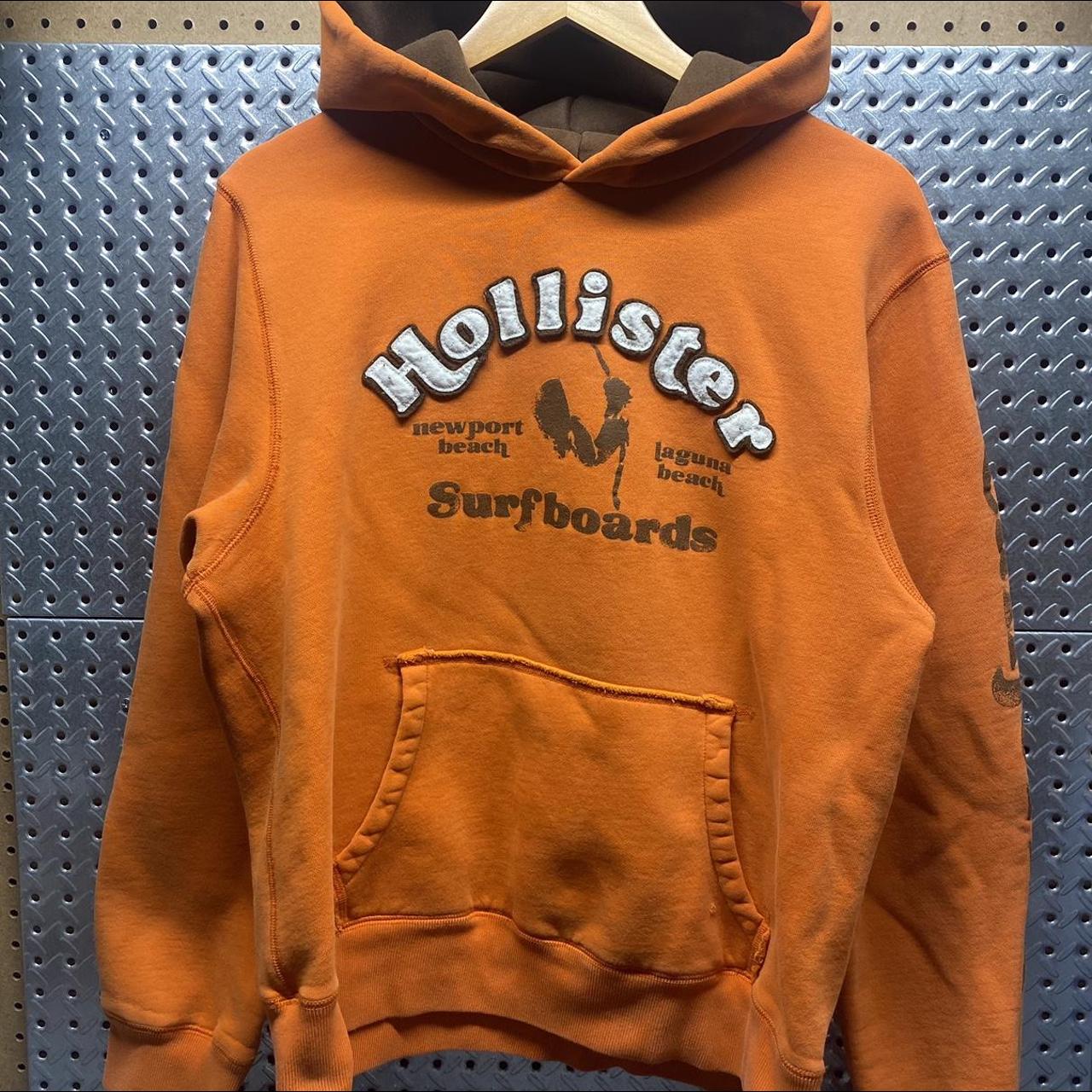 Hollister on sale orange hoodie