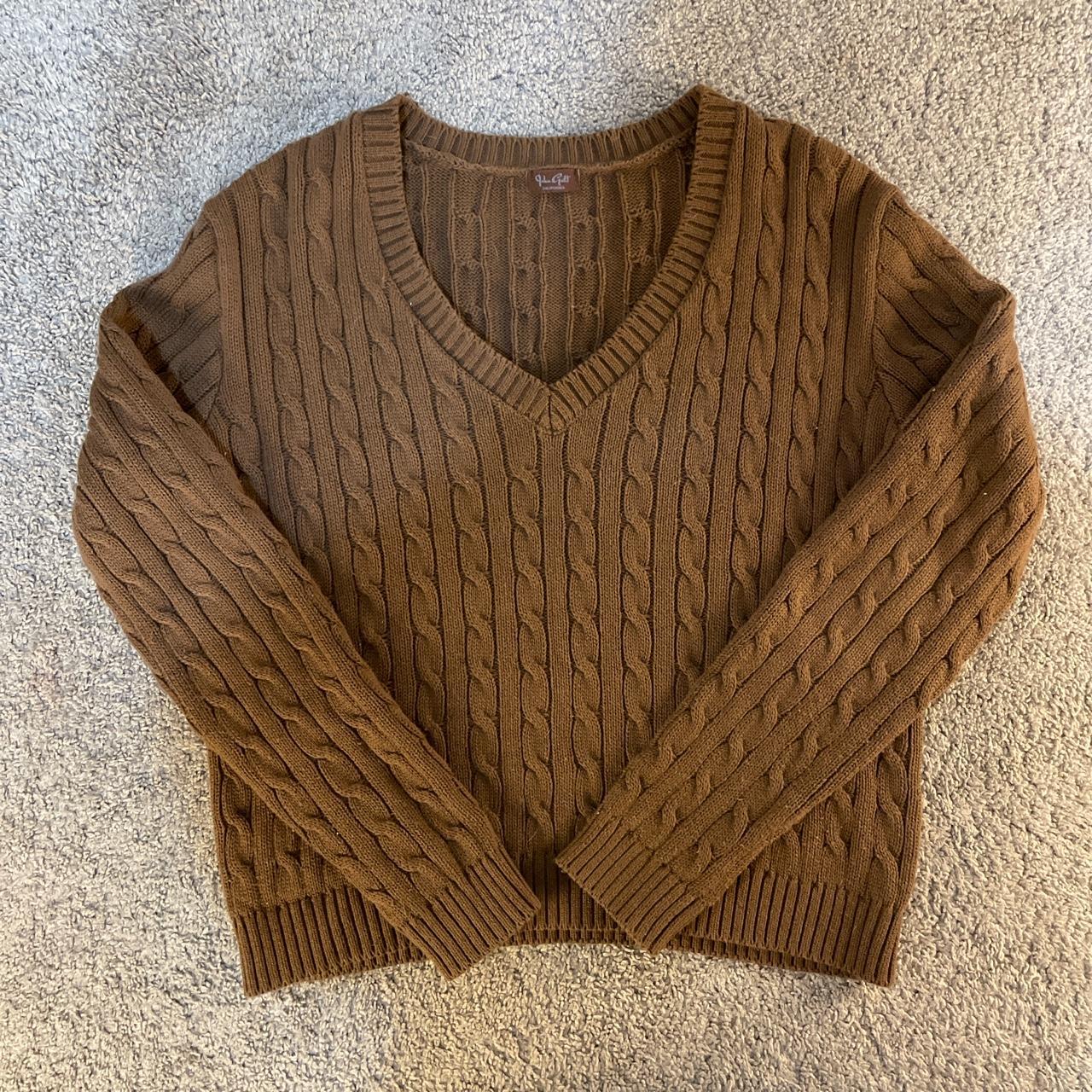 Brandy Melville Women's Brown Jumper Depop