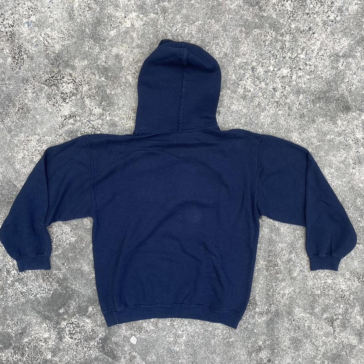 Men's Navy and Blue Hoodie | Depop