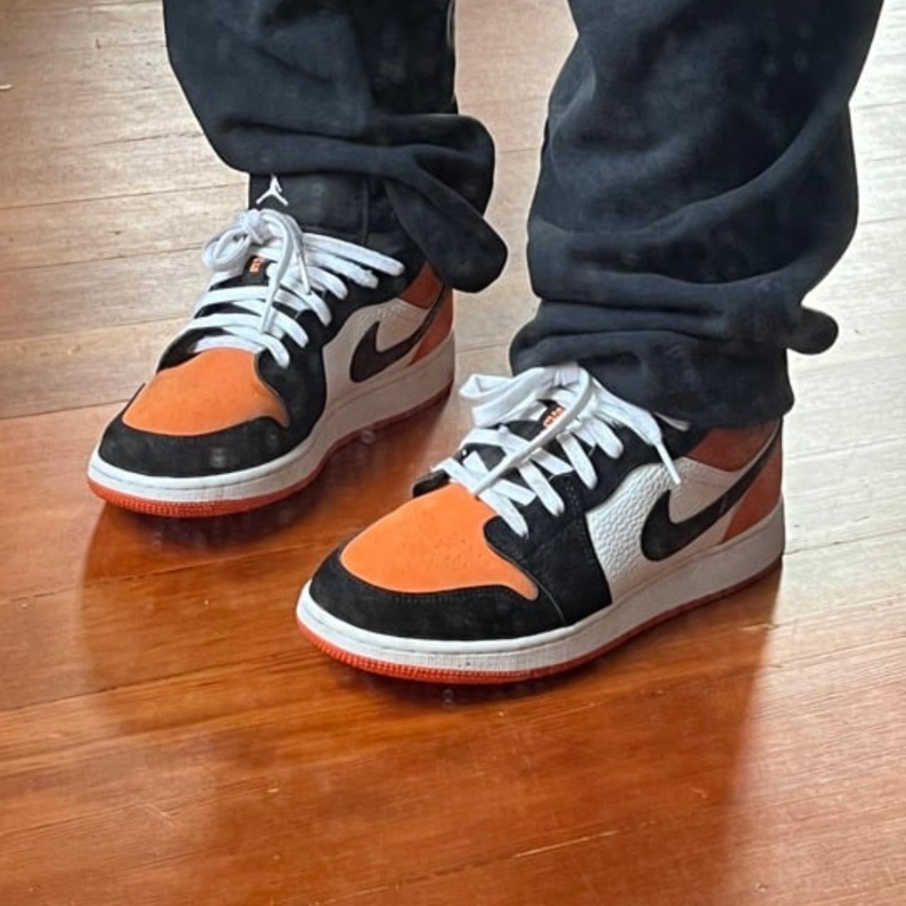 Jordan Low Orange On Feet Used Air Jordan Low GS 'Shattered