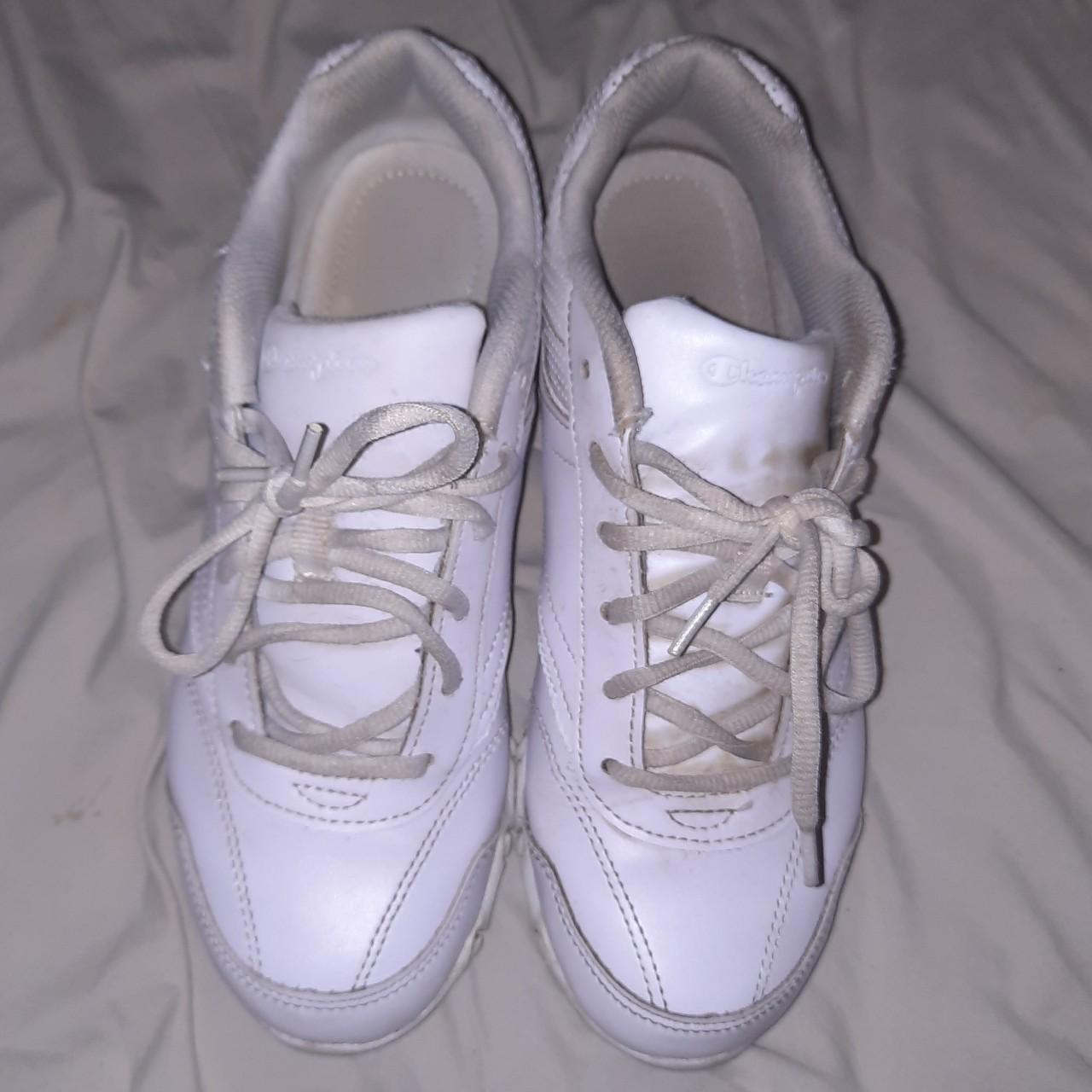 White Chunky Champion Running Sneakers • This item... - Depop