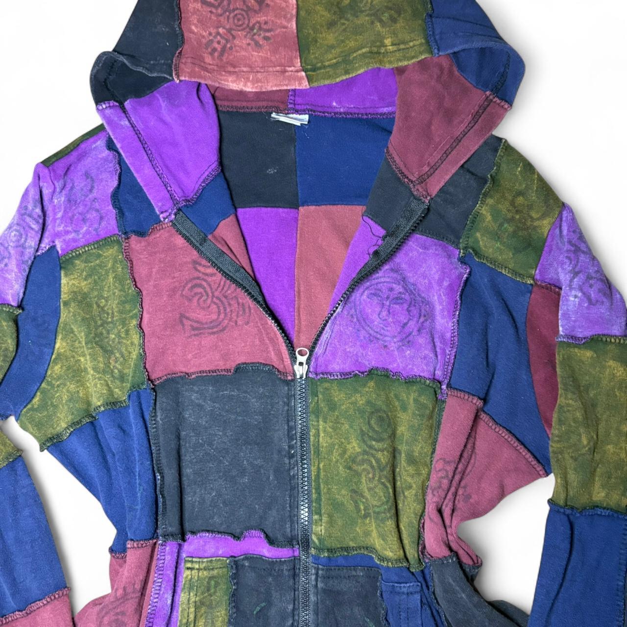 Women's Jacket - Multi - M – insane patchwork gru… - image 2