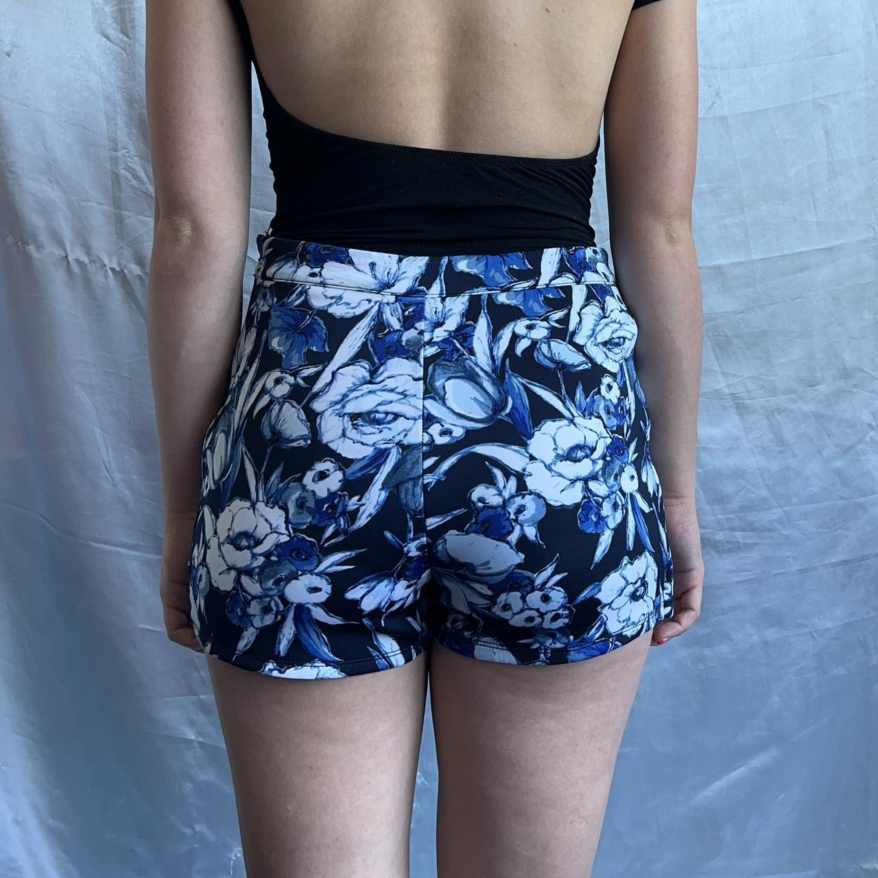 Paisley Print Swim Trunks Real nice navy blue - Depop