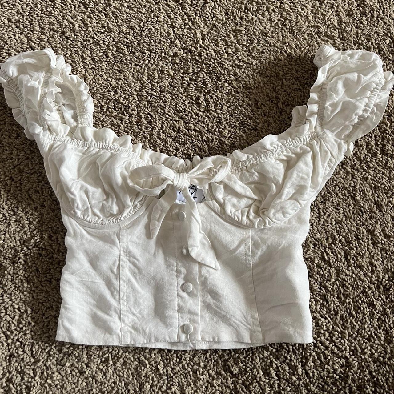 Princess Polly Women's White Corset Depop