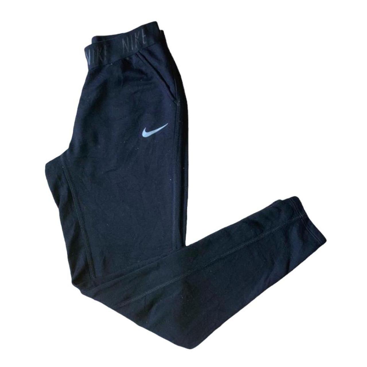 dri fit black nike joggers