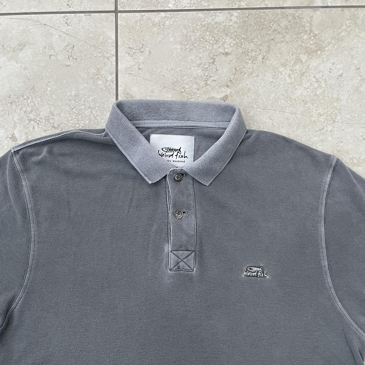 Y2K weird fish polo shirt Short sleeved weird fish... Depop