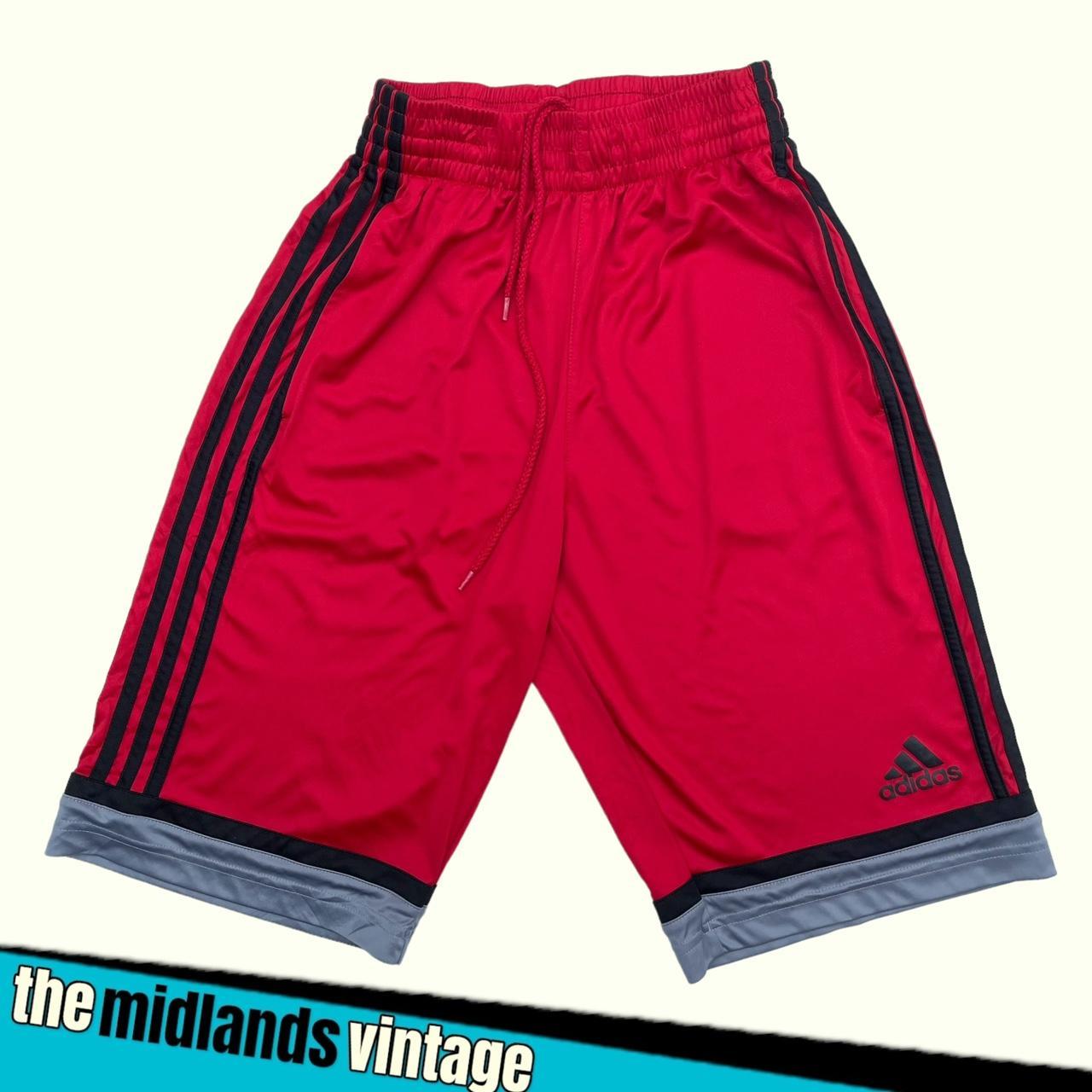 Adidas basketball shorts red best sale