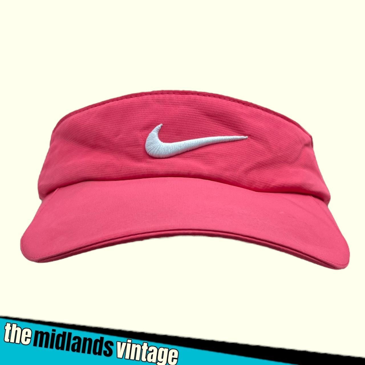 Red nike visor Red Nike cap Red Nike golf visor