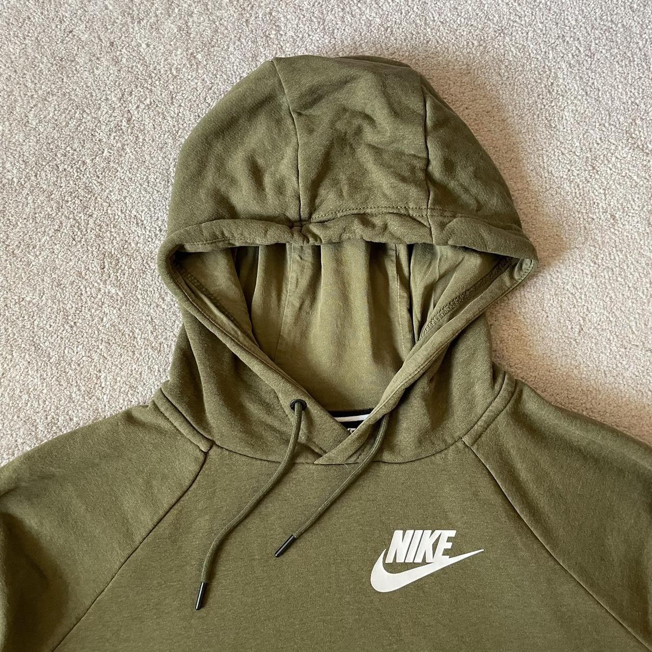 Green Nike hoodie Green nike club hoodie Khaki. Depop