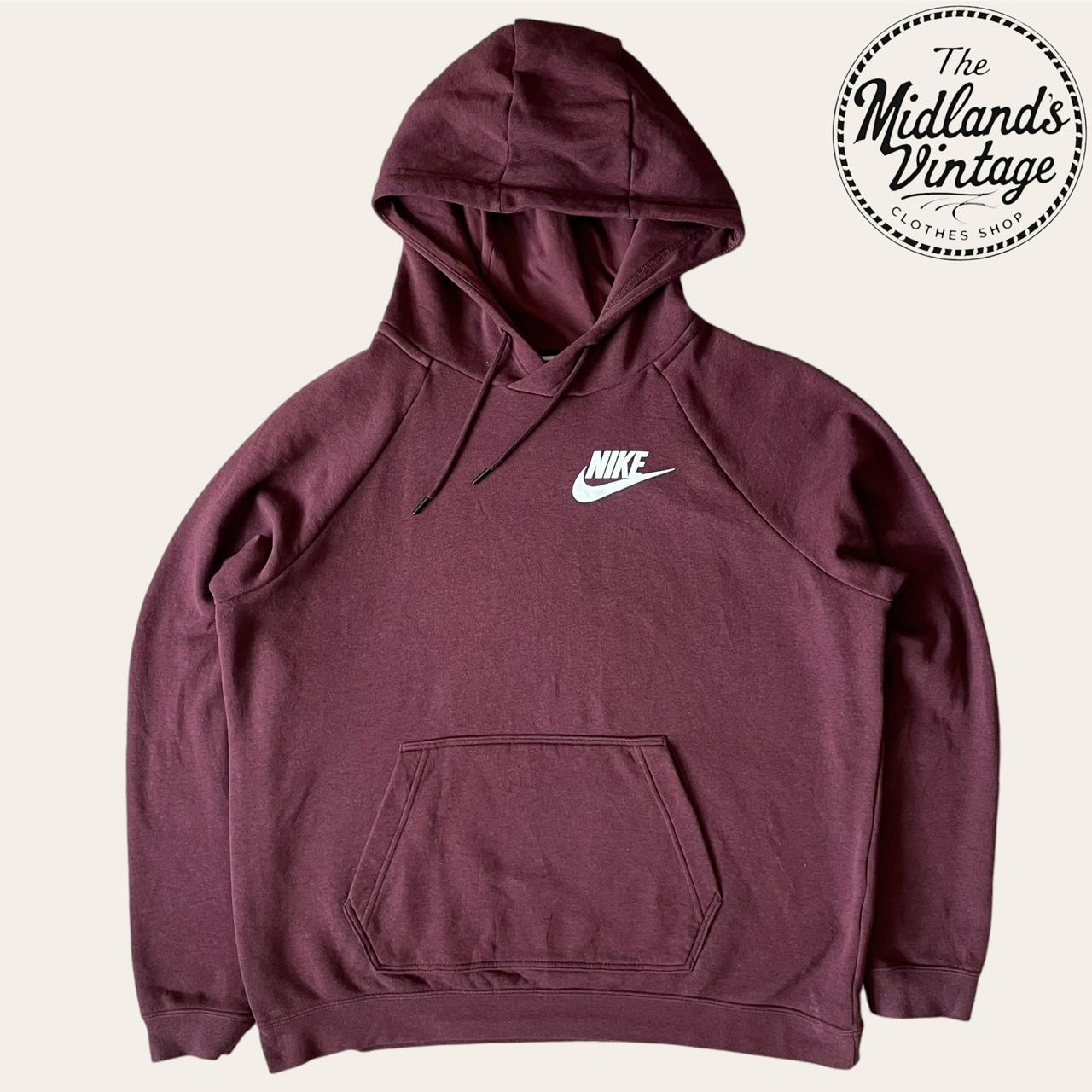 Burgundy nike hoodie womens best sale