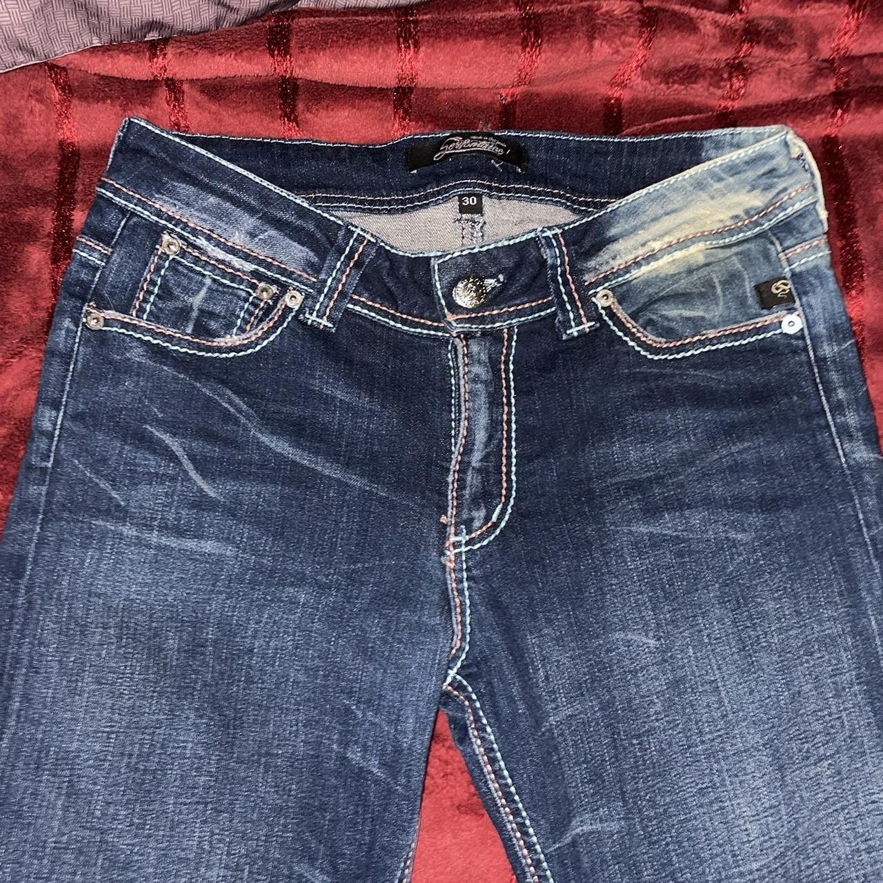 Serfontaine made in California denim jeans y2k, true... - Depop