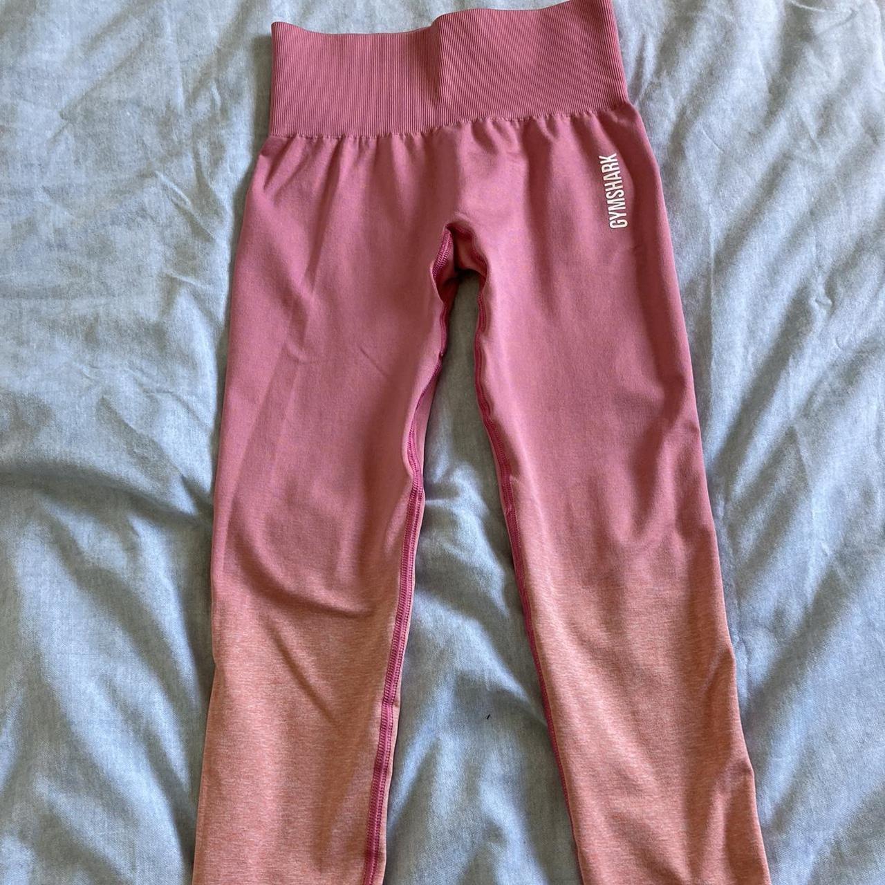 Pink ombré gymshark leggings Been worn once, perfect... - Depop