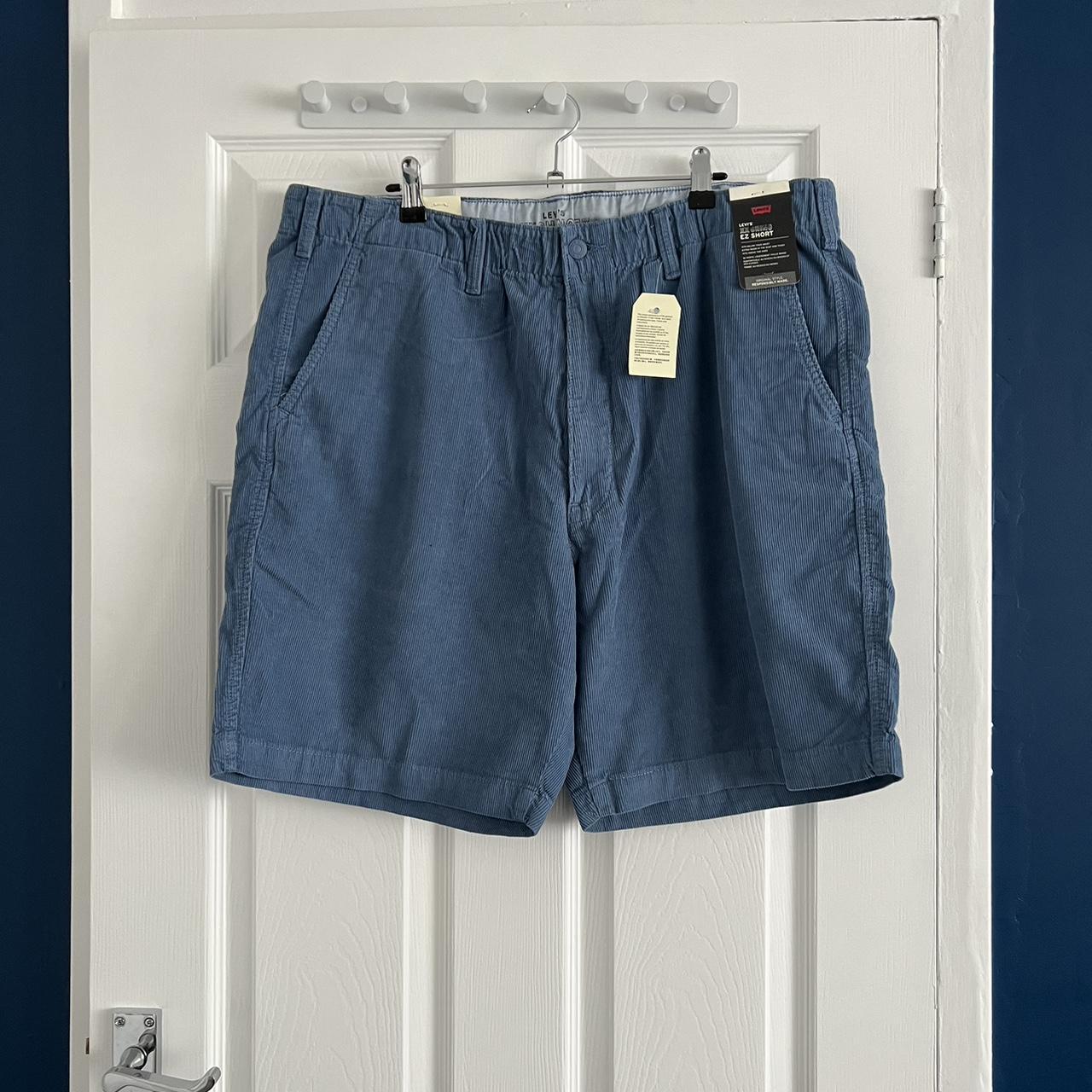 Levi’s chino blue corduroy shorts , size XL New... - Depop