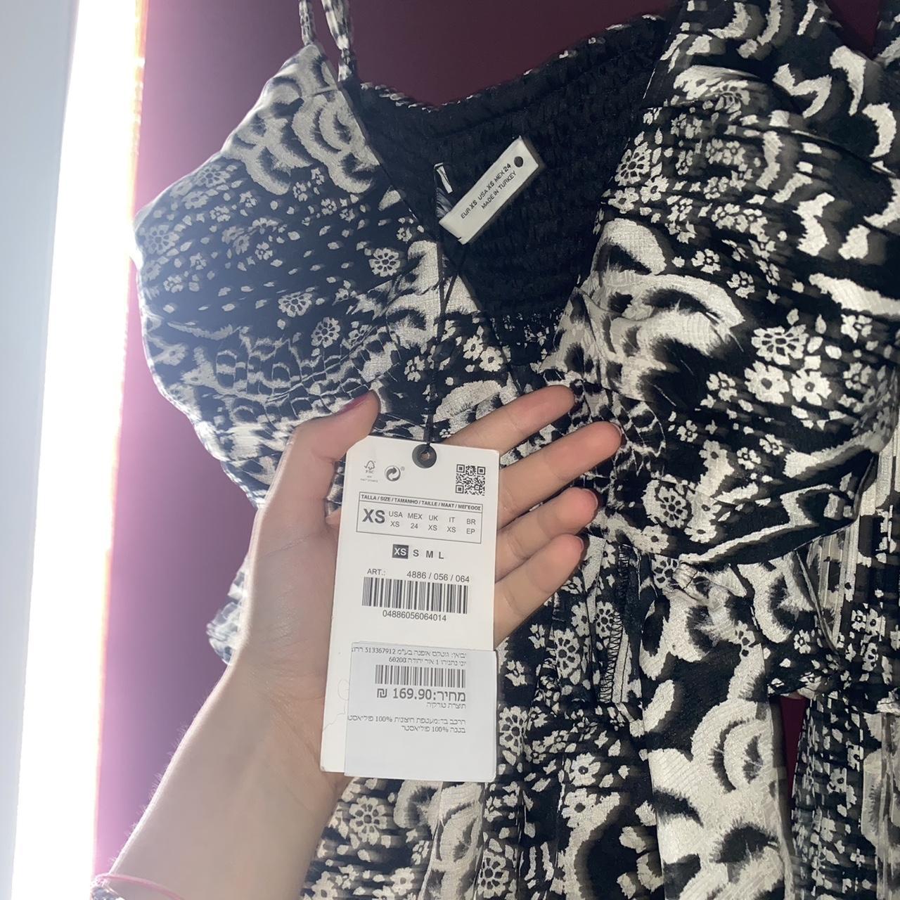 Zara matching set crop top and midi skirt silk... Depop
