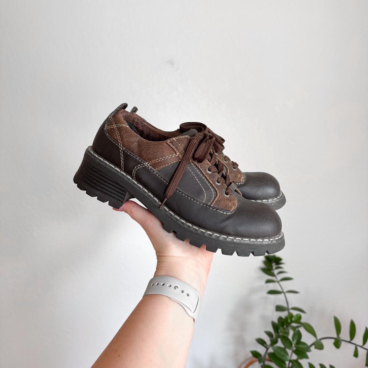 VTG MUDD 90s brown chunky Oxford shoes Size Depop