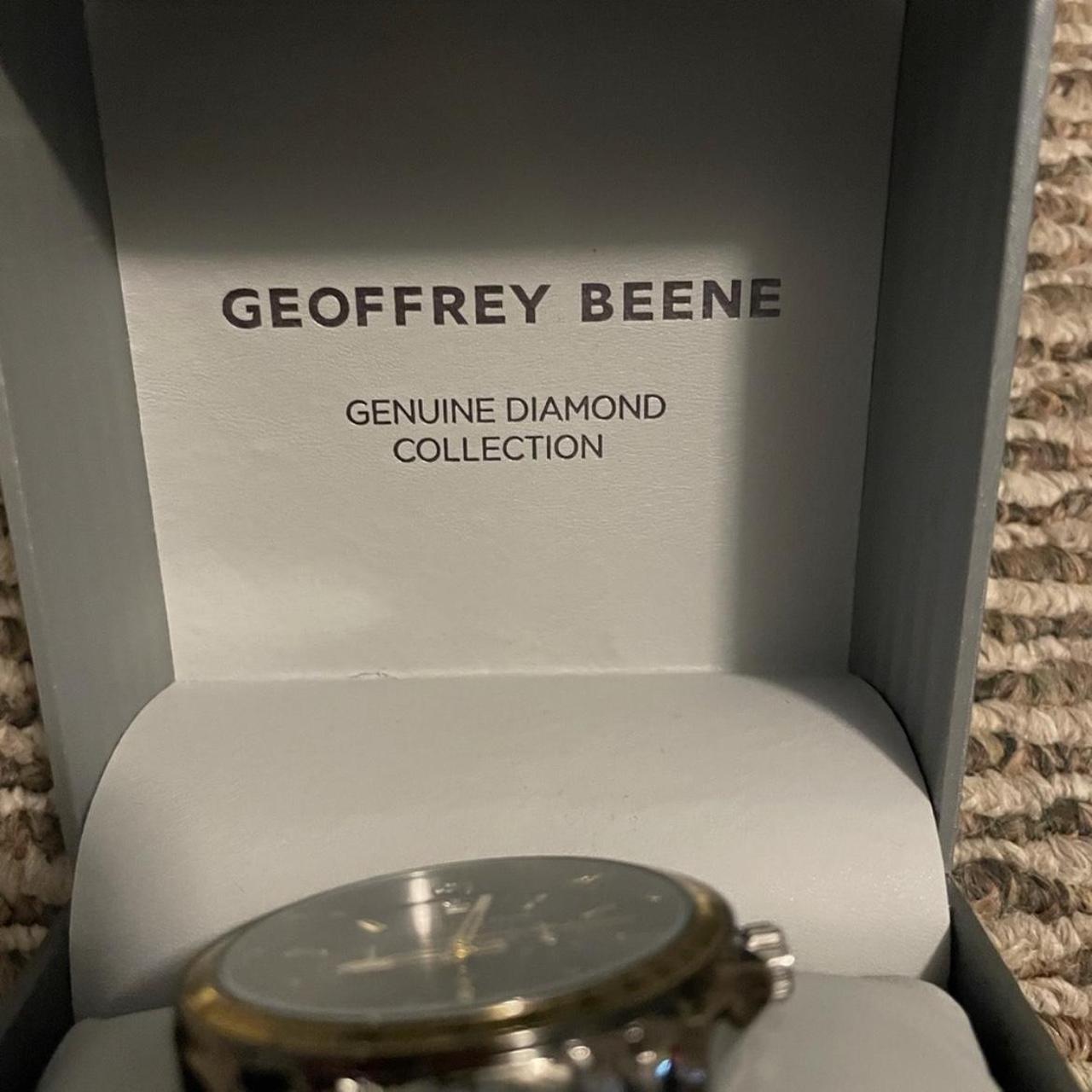 Geoffrey Beene Men's Black and Gold Watch | Depop