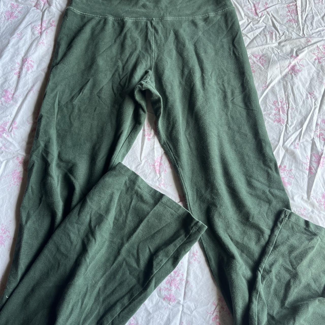 Brandy Melville dark green pracilla flare... Depop