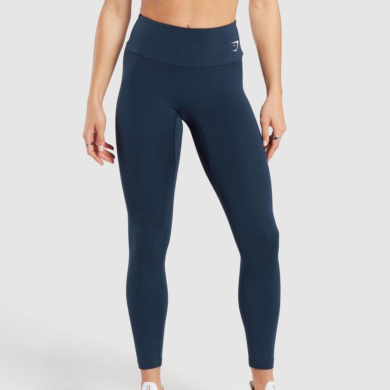 Gymshark seamless leggings Navy Only wore it Depop