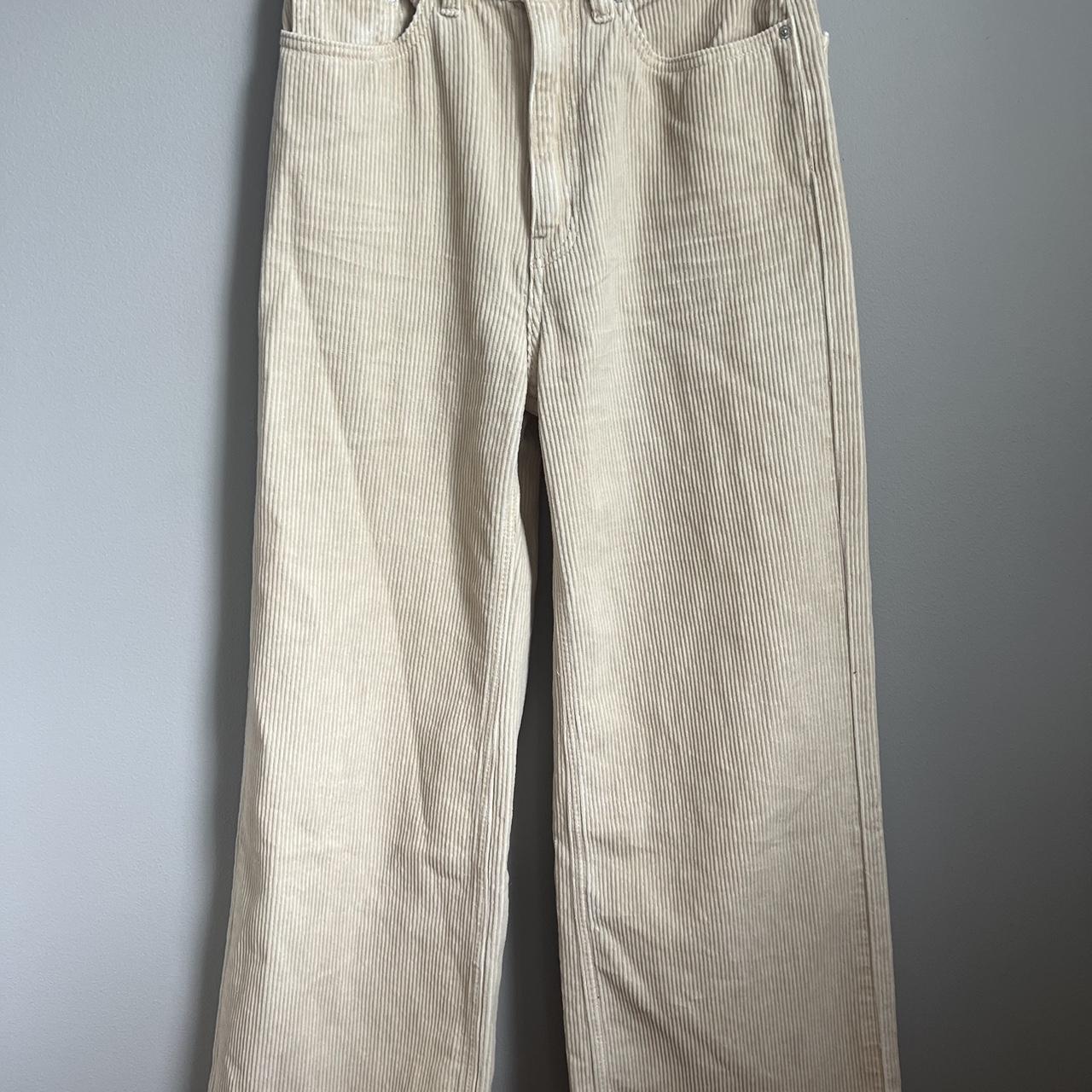 Ivory corduroy hot sale pants