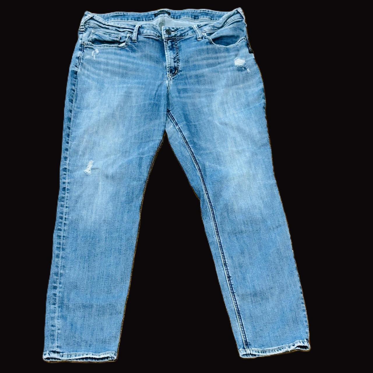 Silver Jeans Co. Women's Distressed Jeans - Blue … - image 1