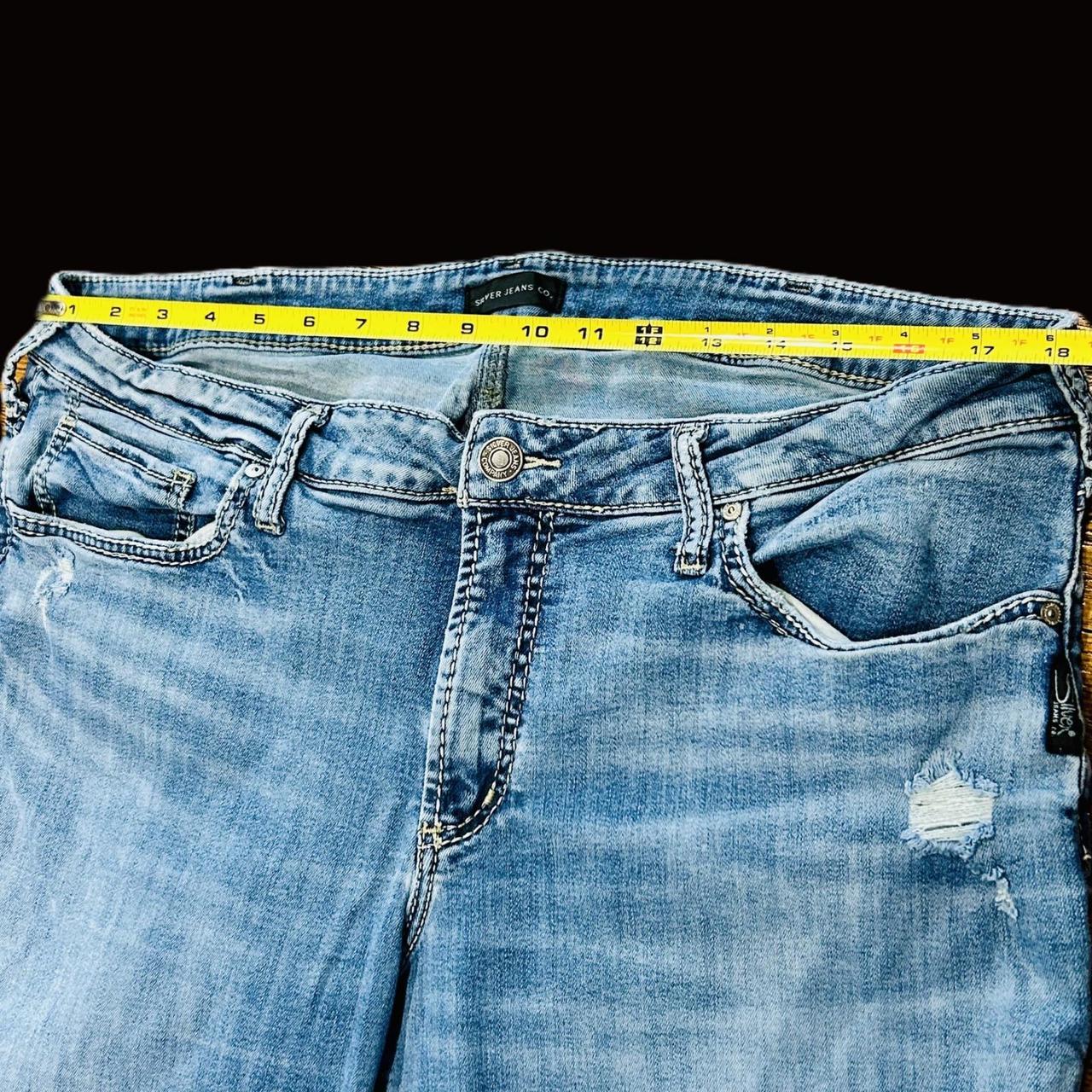 Silver Jeans Co. Women's Distressed Jeans - Blue … - image 5