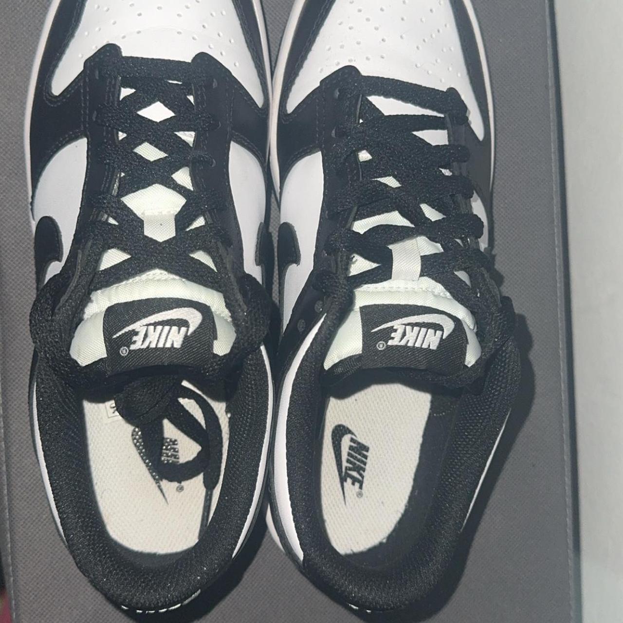 nike dunk low black and white size 6