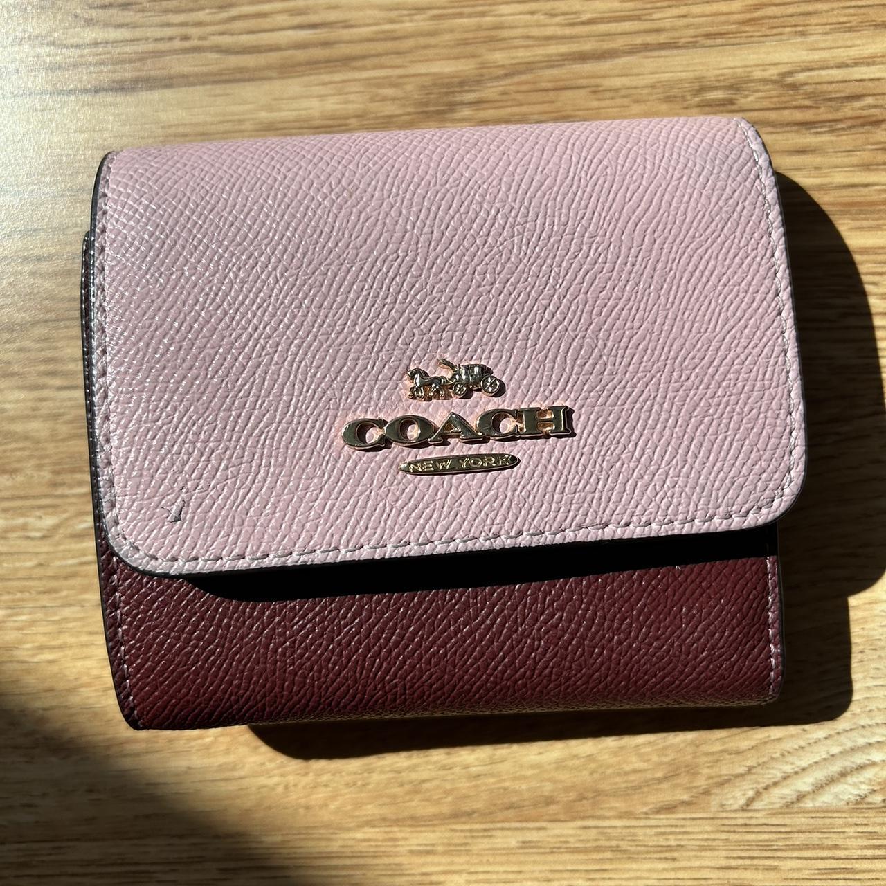 pink coach wallet with tags, never used! super cute - Depop