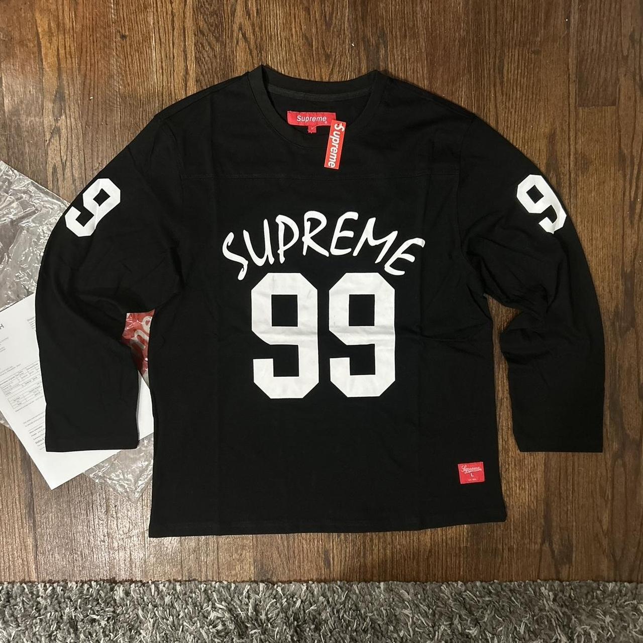 Supreme Spiderweb Football Jersey 'Black' great | Depop