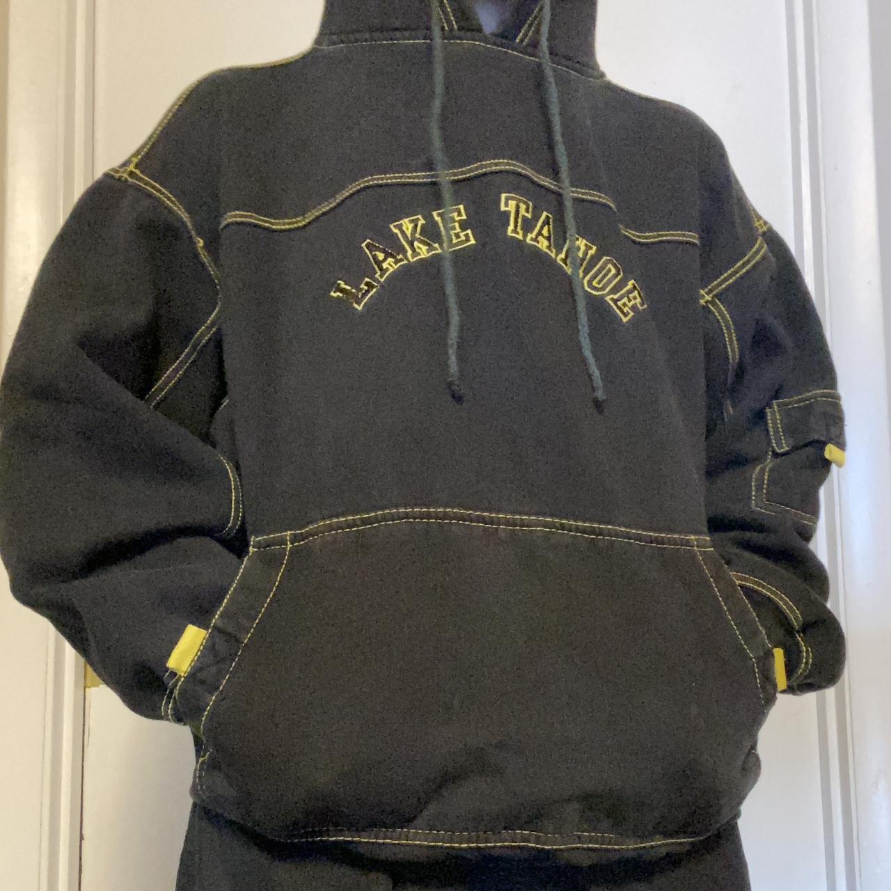 Lake Tahoe Hoodie some damage to the embroidery on... - Depop