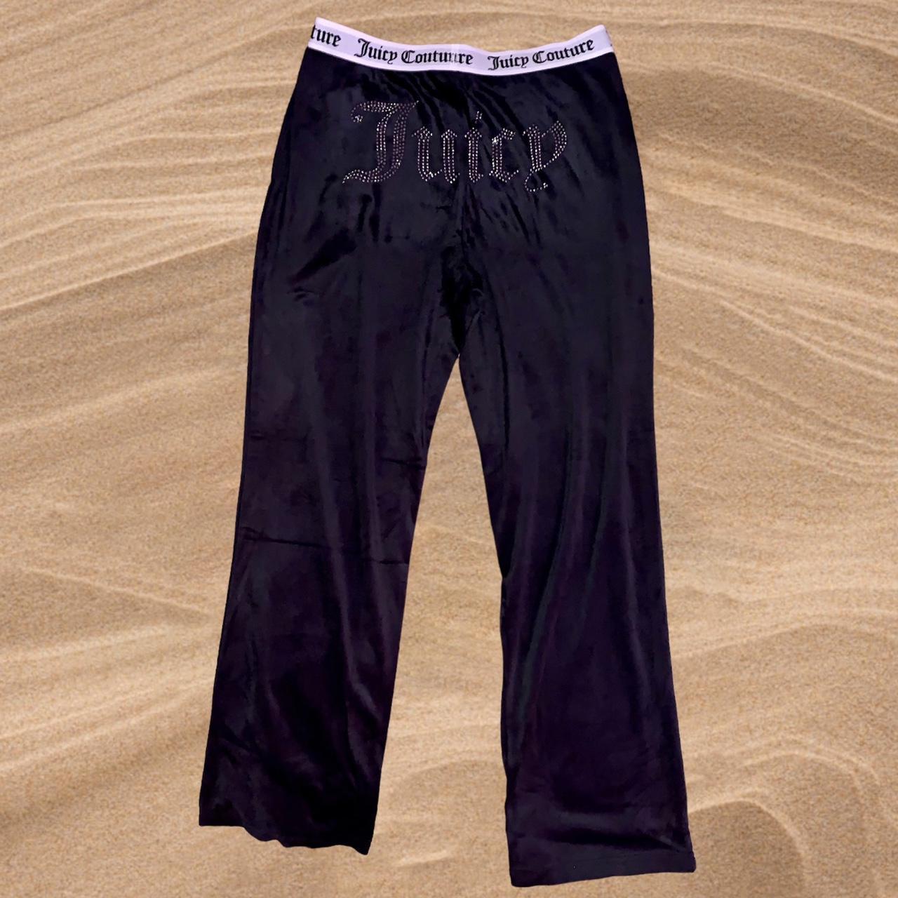 Juicy Couture Women's Silver and Black Trousers (2)