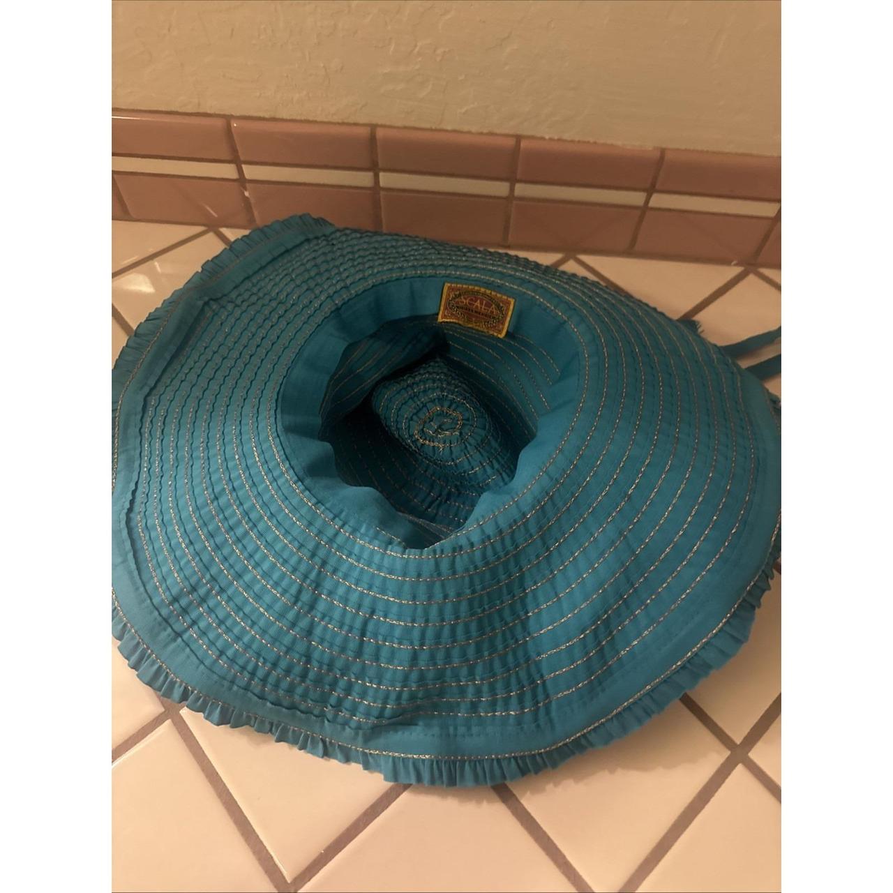 Scala Women's Straw hats - Blue – Scala Wide Brim… - image 3