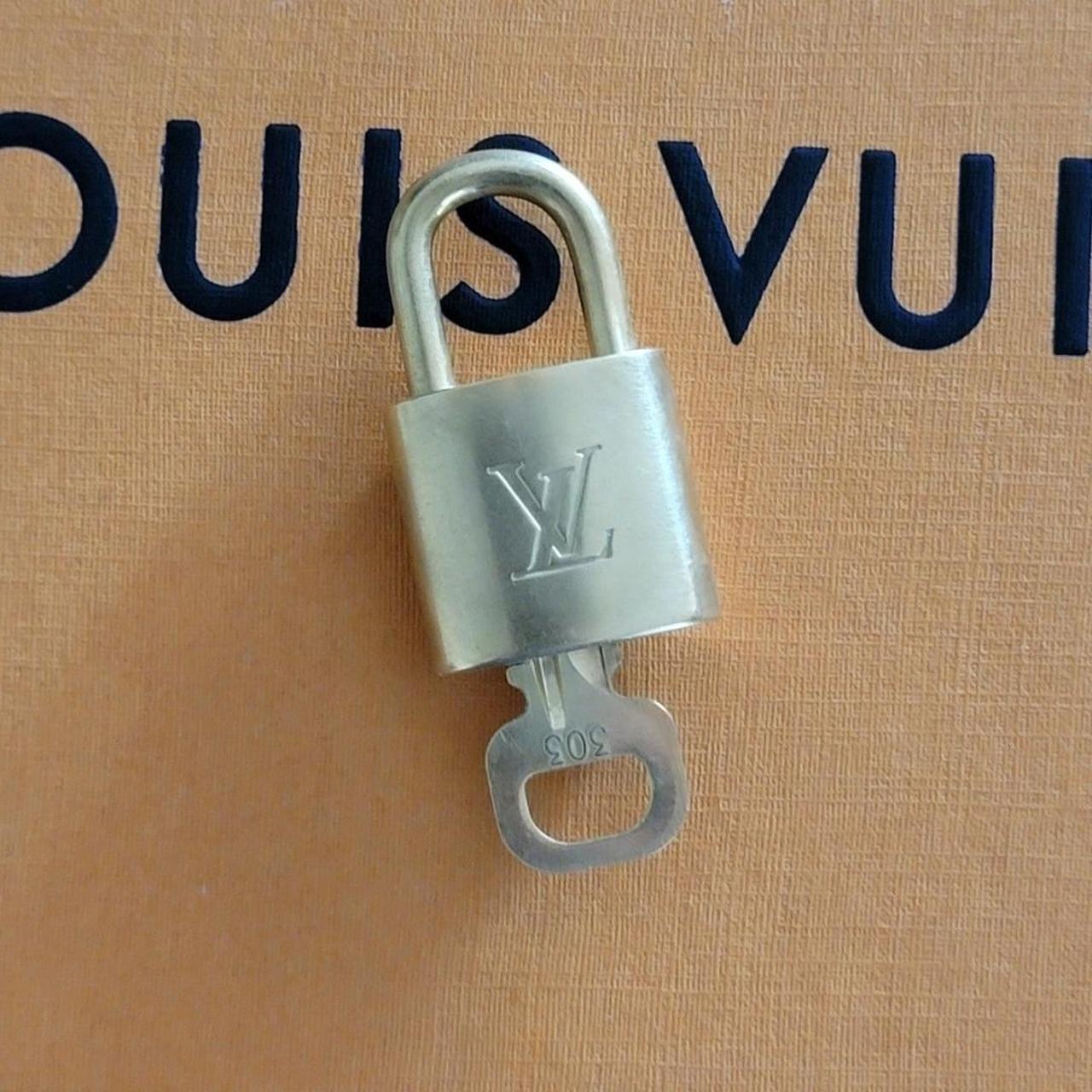 Authentic Louis Vuitton Gold Brass Lock and Key #300 - Depop