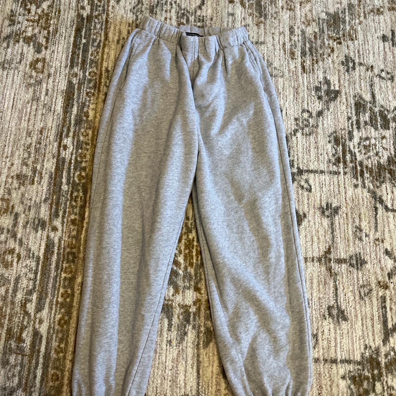 Brandy Melville Women's Grey Joggerstracksuits Depop