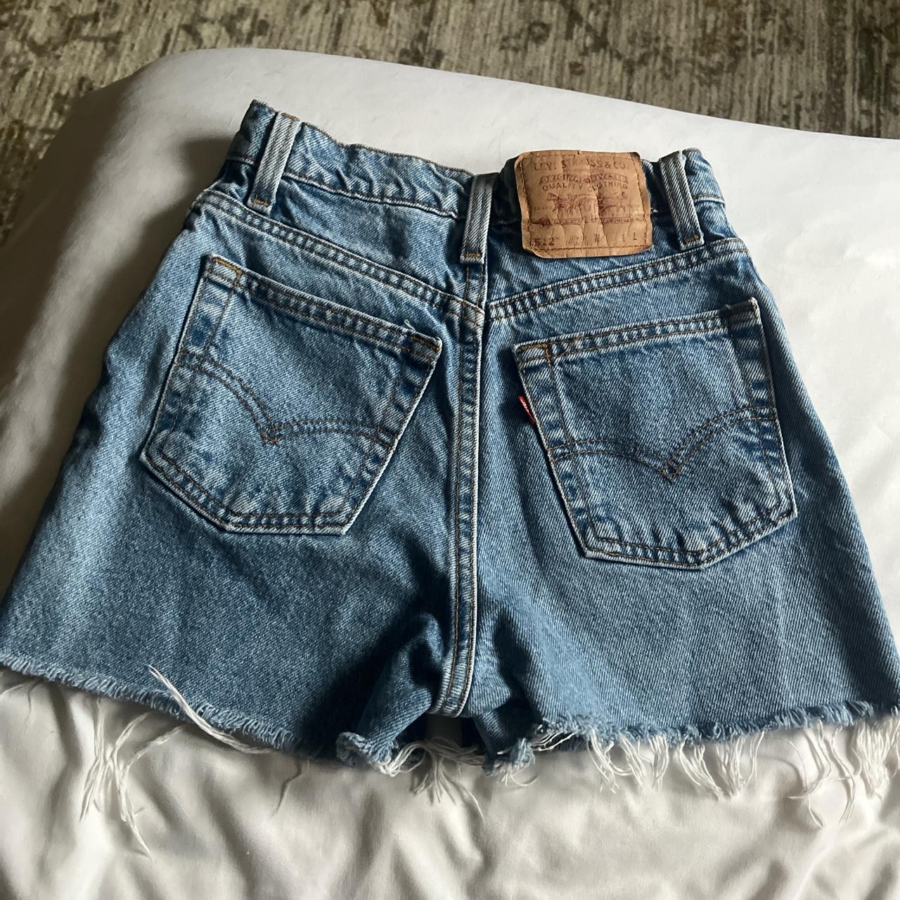 Levi's Women's Blue Shorts Depop