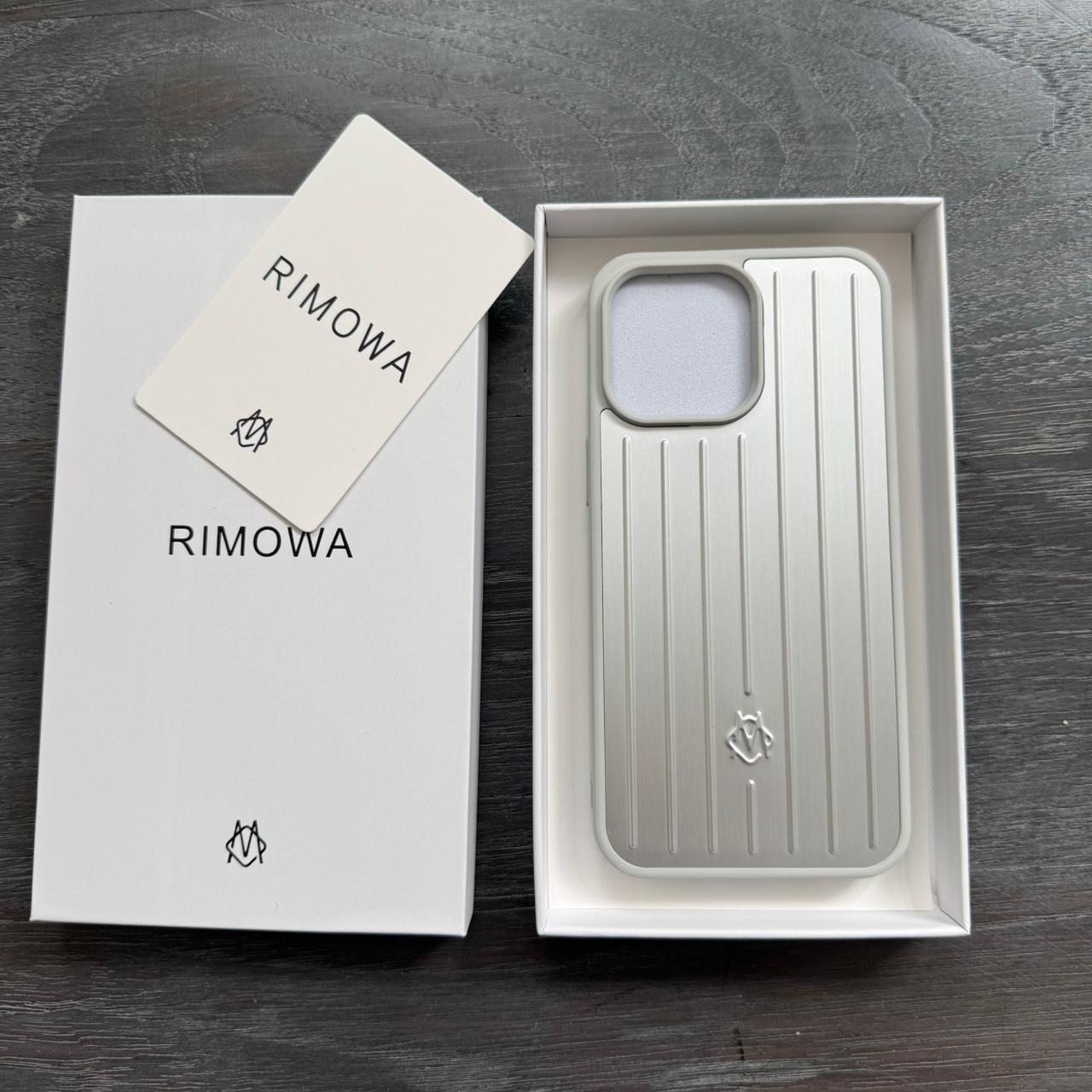 Silver Rimowa iPhone 13 Pro Max case. #RimowaCase | Depop