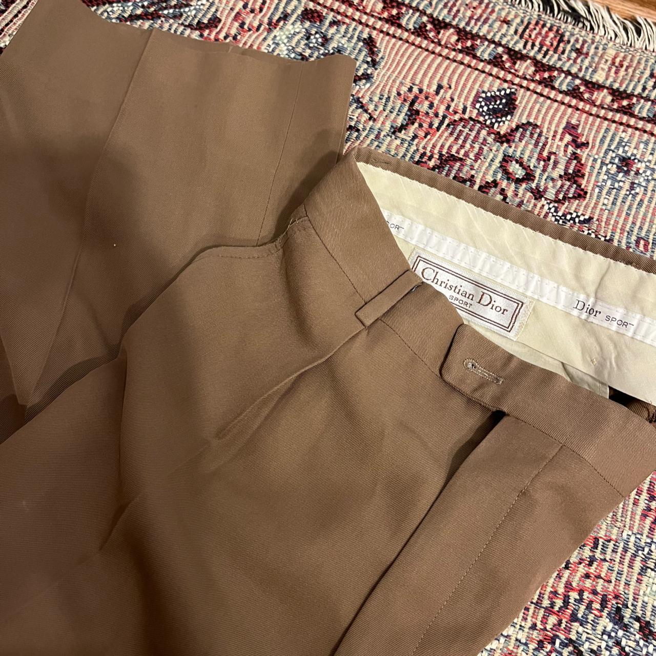 Linen trousers Dior Homme Beige size 48 FR in Linen  31666860