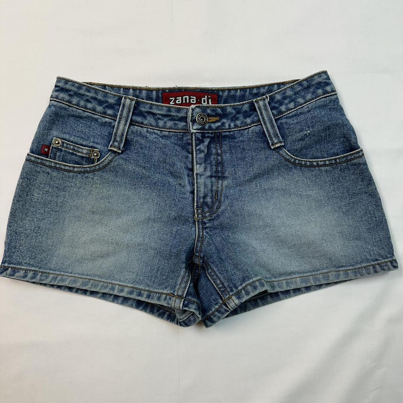 Y2K zana di short shorts. Medium wash booty shorts... - Depop