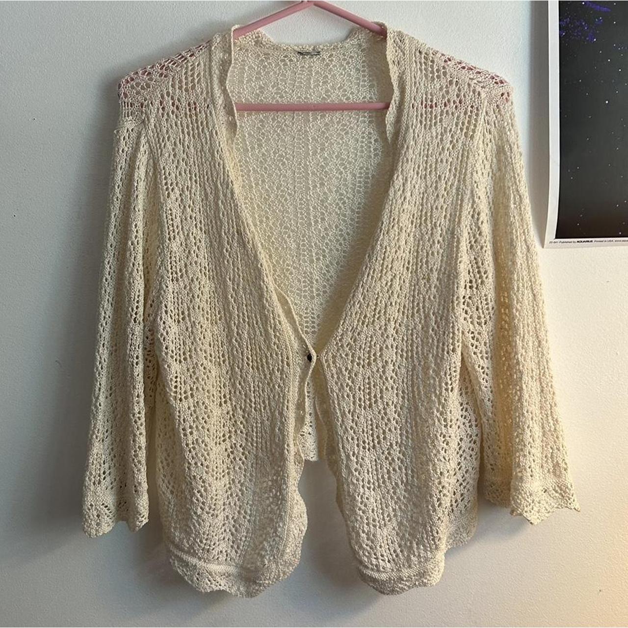 PAYPAL ONLY ️ Old Navy crochet cardigan for the fairy Depop