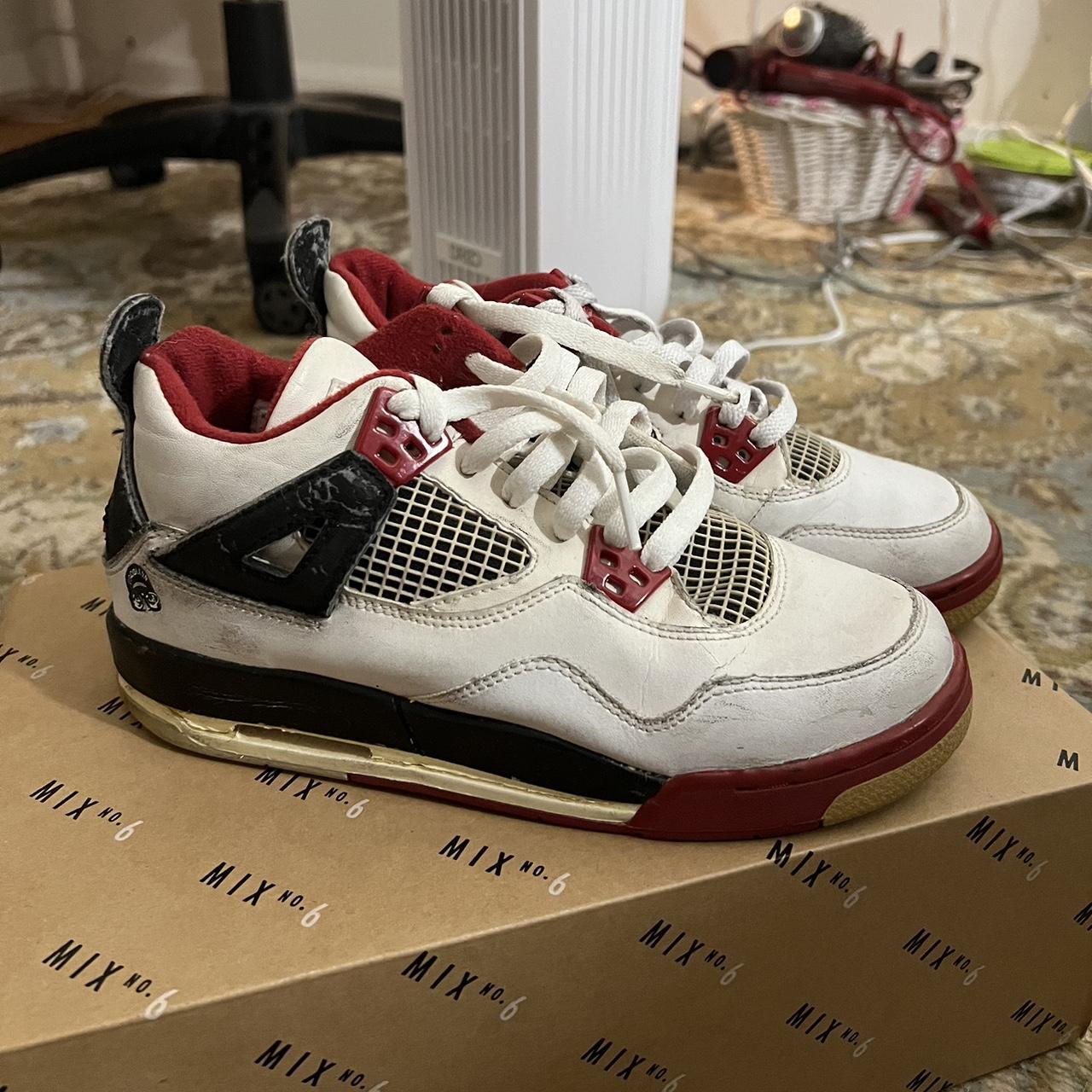 Jordan 4 Retro Mars Blackmon pretty beat up Depop