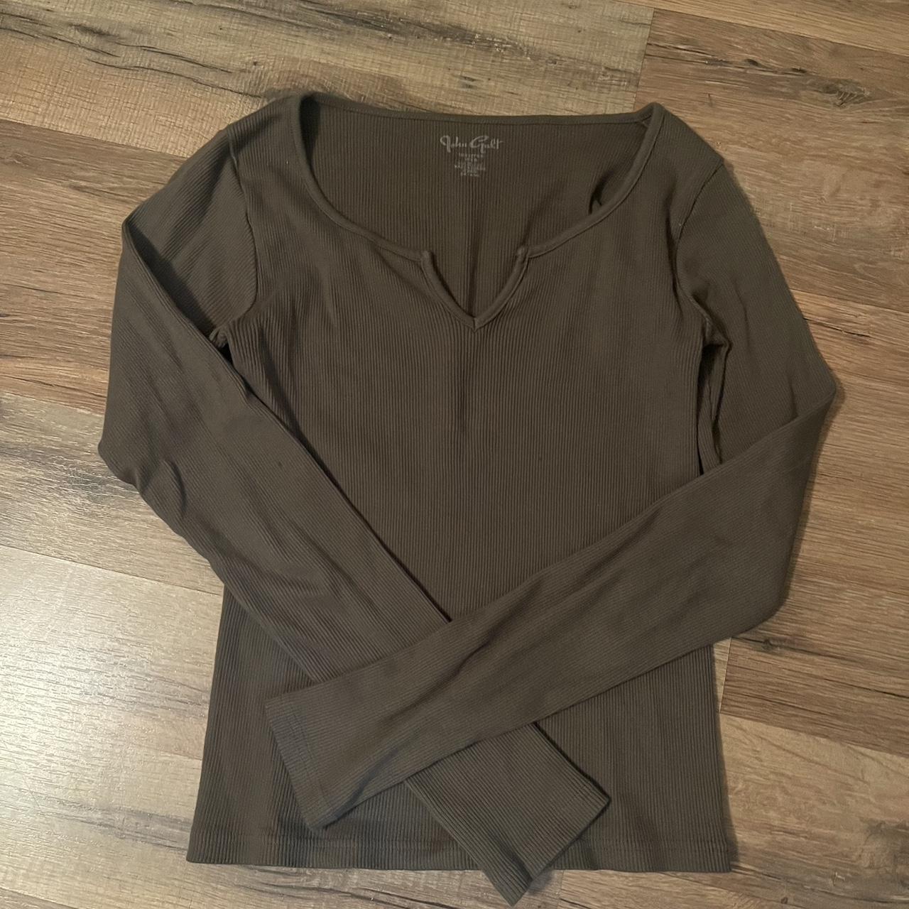 Brandy long sleeve barely worn bleach stain... Depop