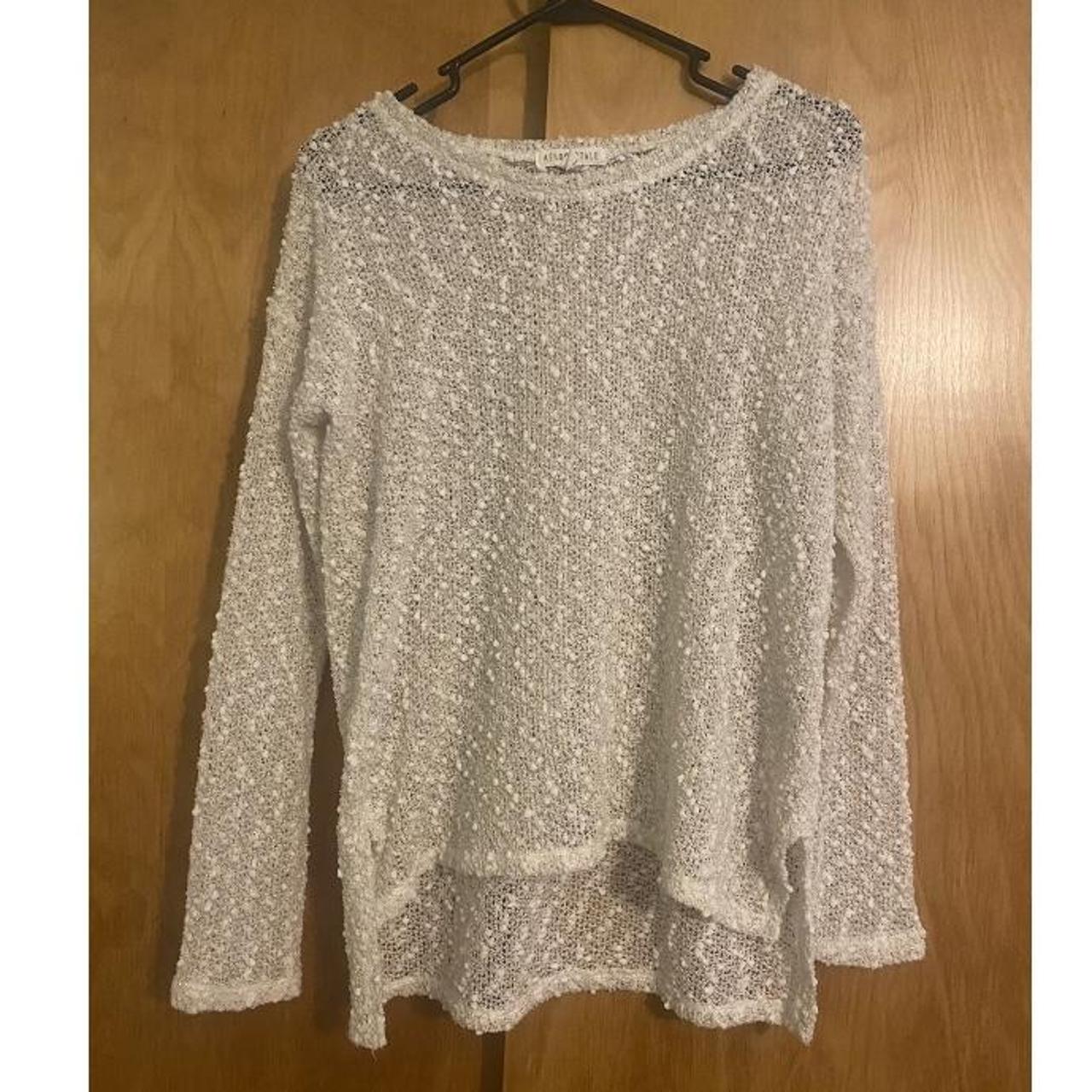 Zara white shop sequin jumper