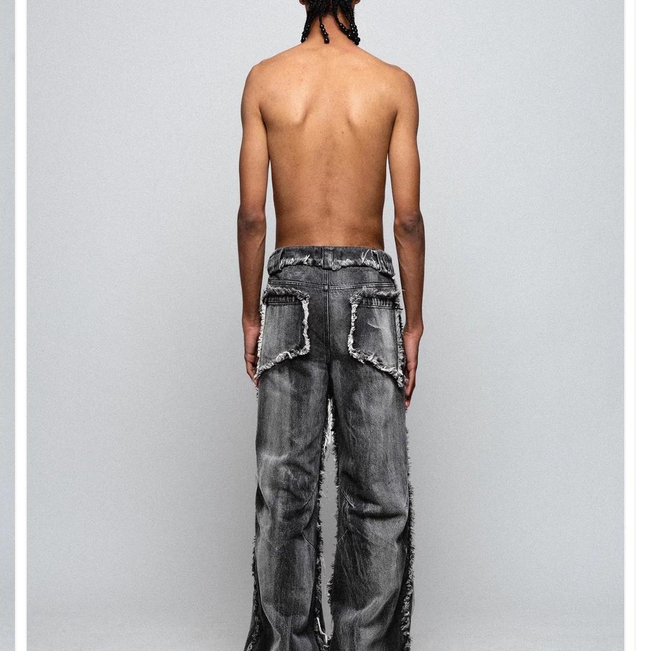 FLARED DENIM 002 GREEN/BLUE – NO/FAITH STUDIOS