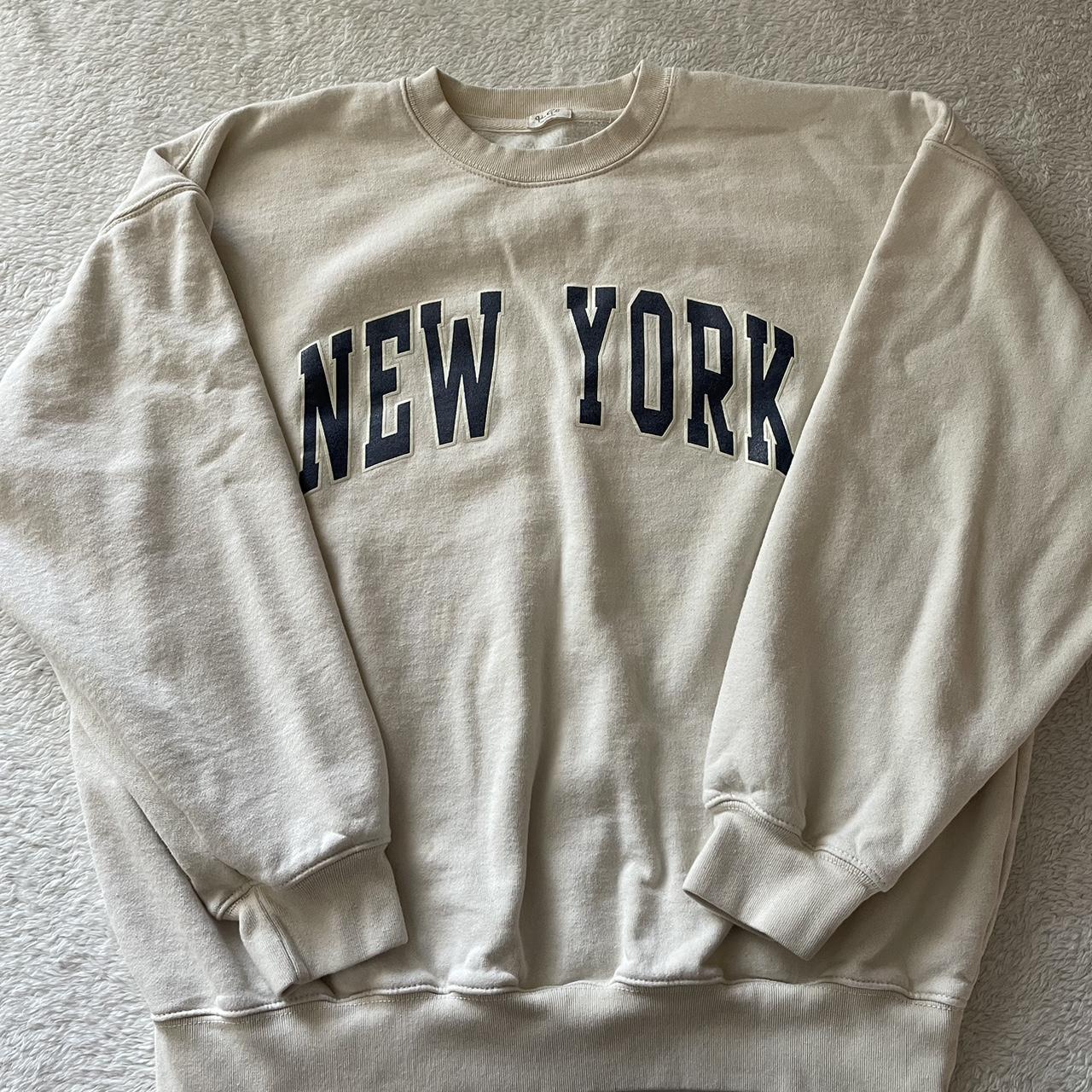 Brandy Melville oversized crewneck, tiny stain on... - Depop