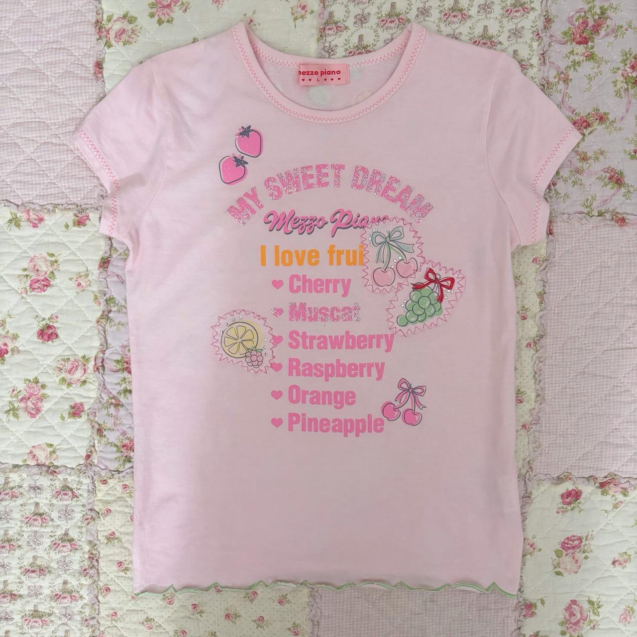 MEZZO PIANO ストロベリー Tシャツ 150cm MEZZO PIANO ストロベリー Tシャツ 150cm Mezzo Piano T-shirt Pink