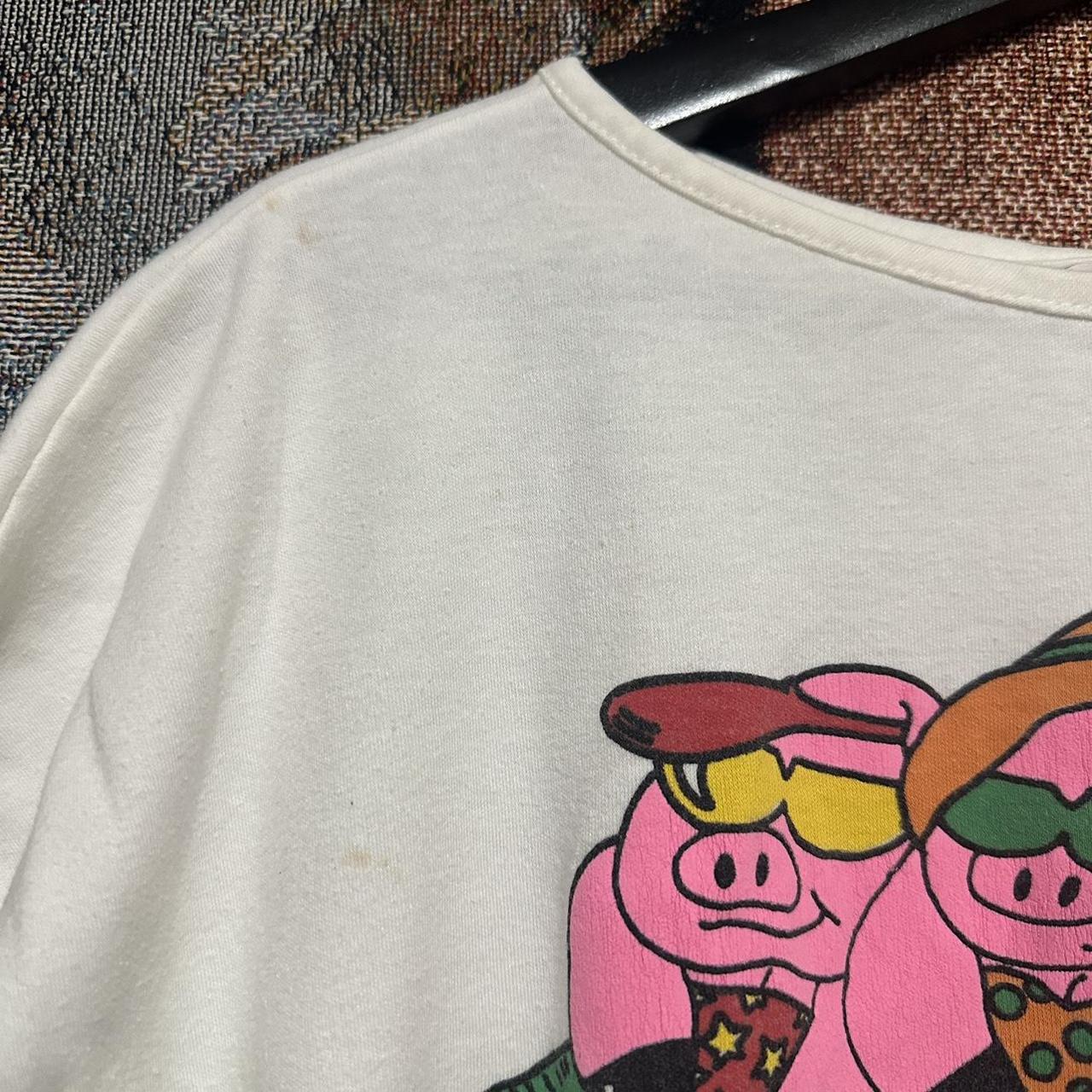 BACON Women's White and Pink T-shirt (3)