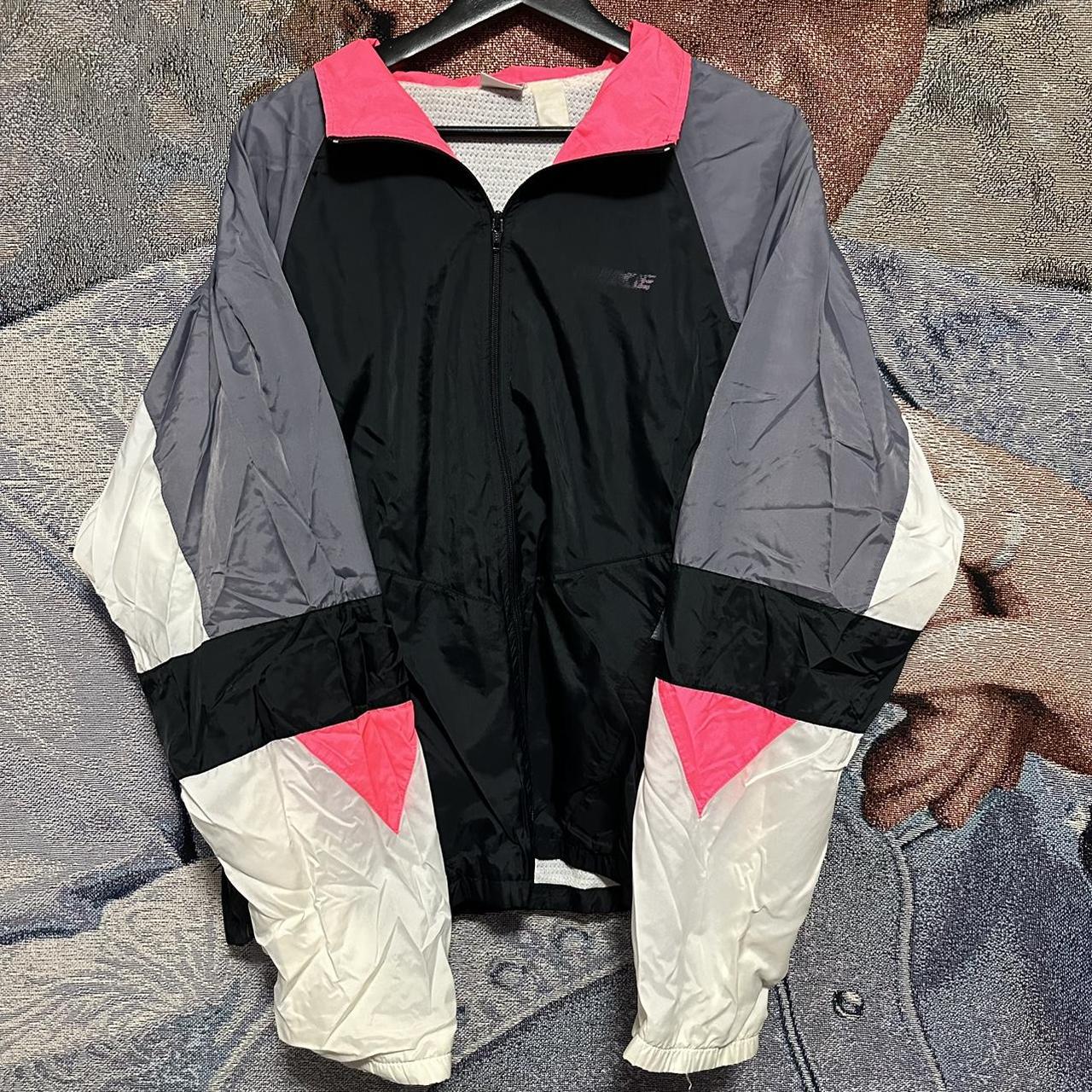 Nike Men's Pink and Black Hoodie Depop