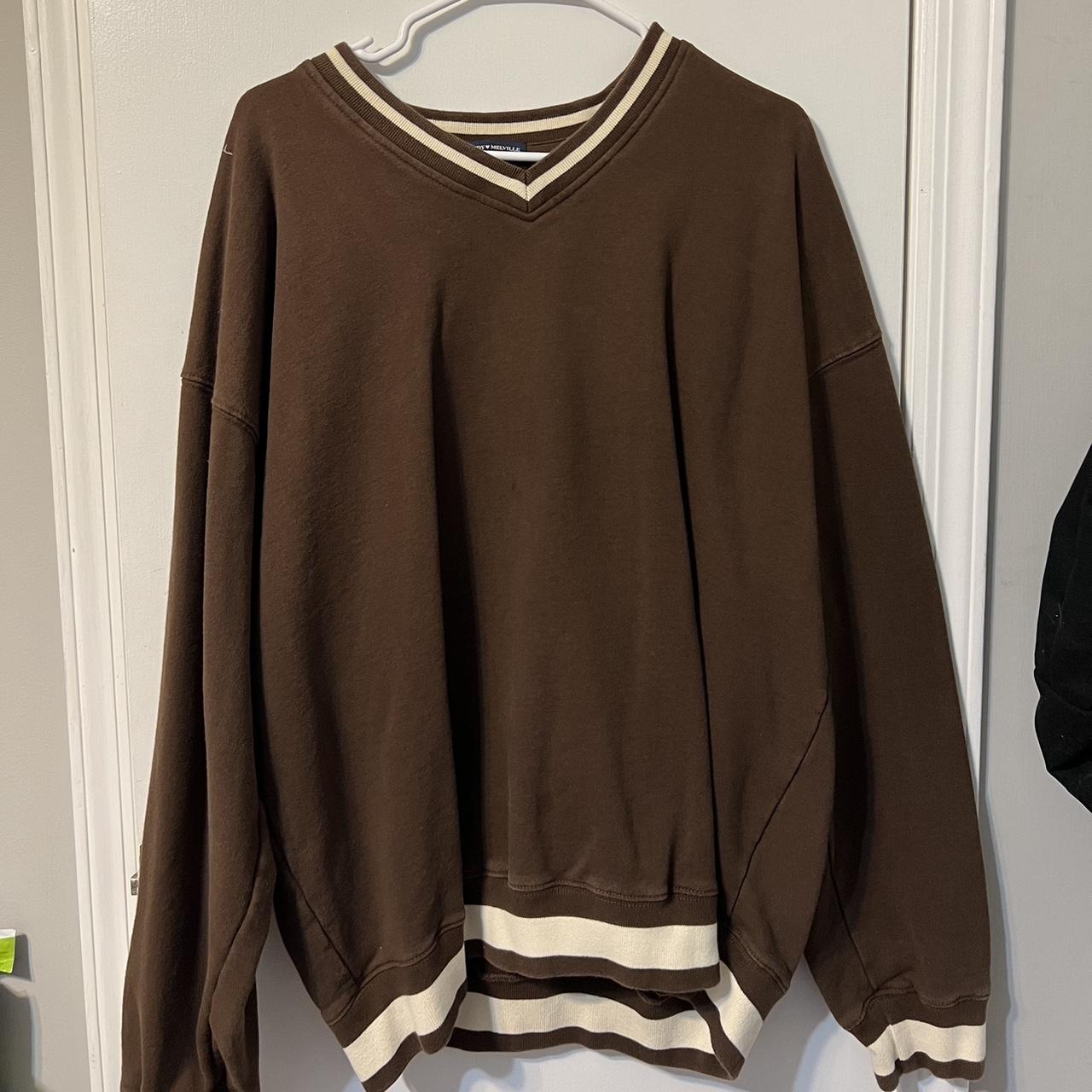Brandy Melville varsity style pullover... Depop