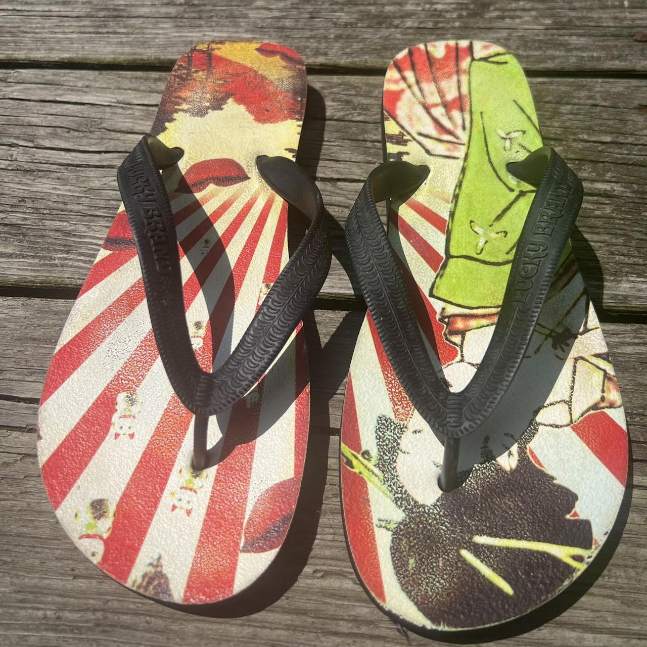 Lucky brand flip discount flops