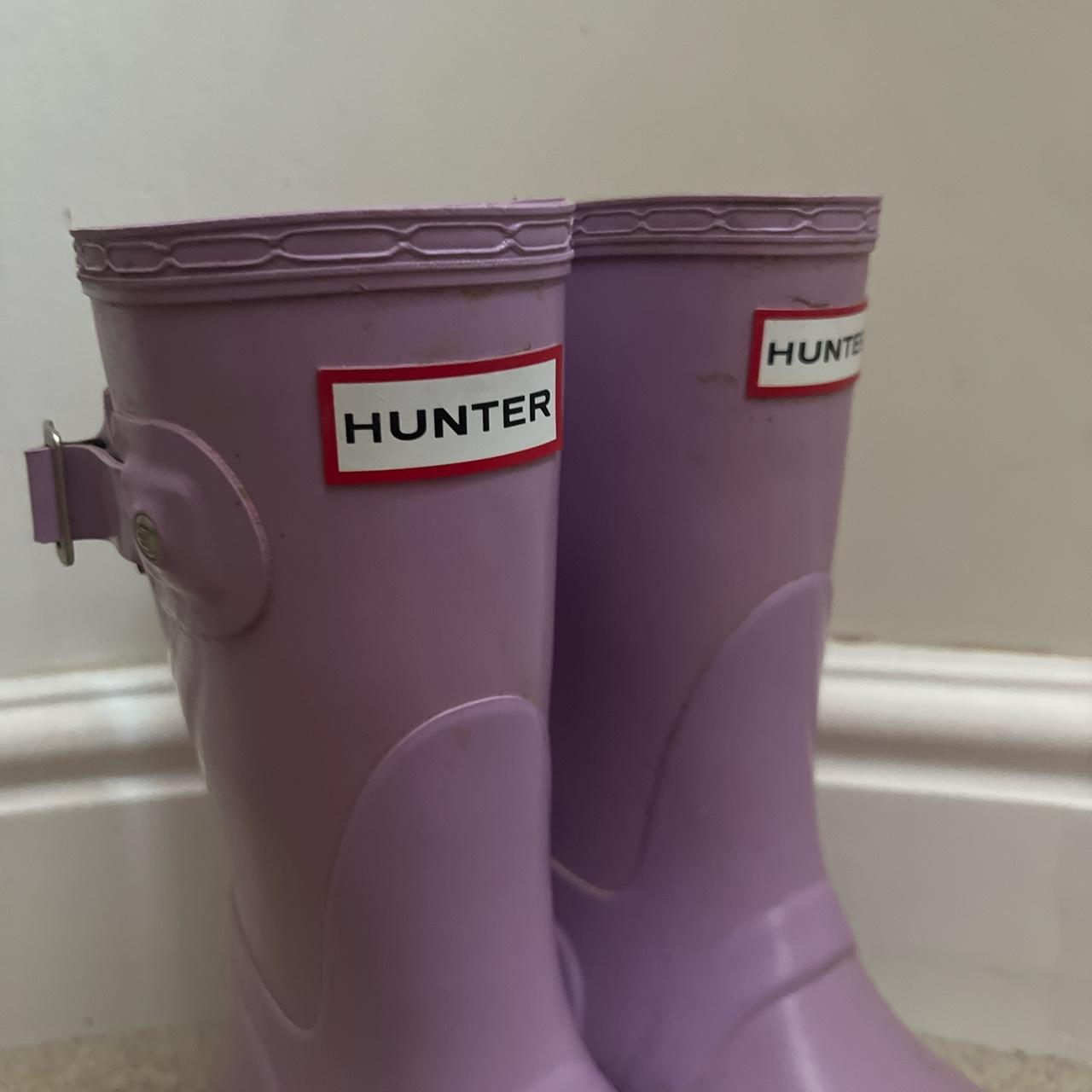 Lilac hot sale hunter boots