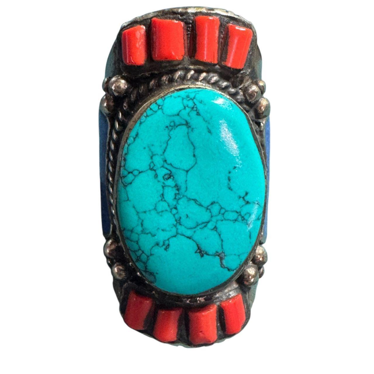 Source Unknown Women's Ring - Red – Turquoise & C… - image 5
